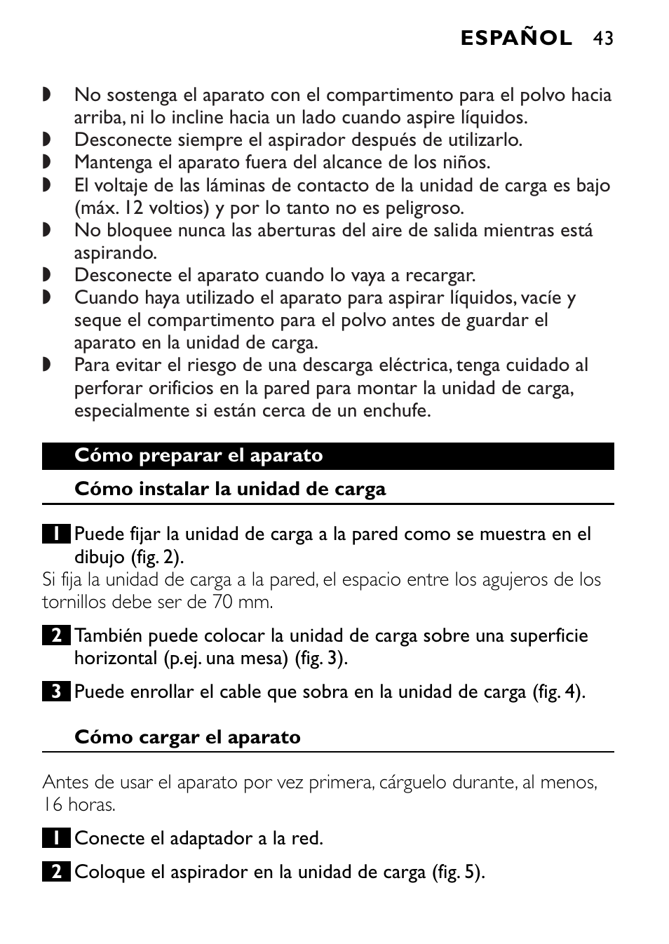 Philips FC6055 User Manual | Page 43 / 124