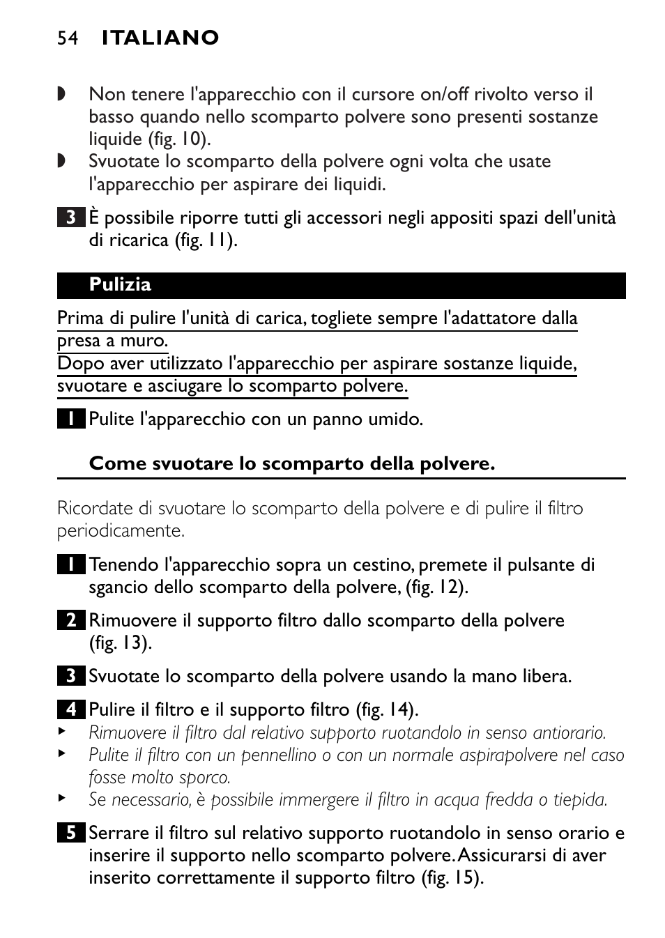 Philips FC6055 User Manual | Page 54 / 124