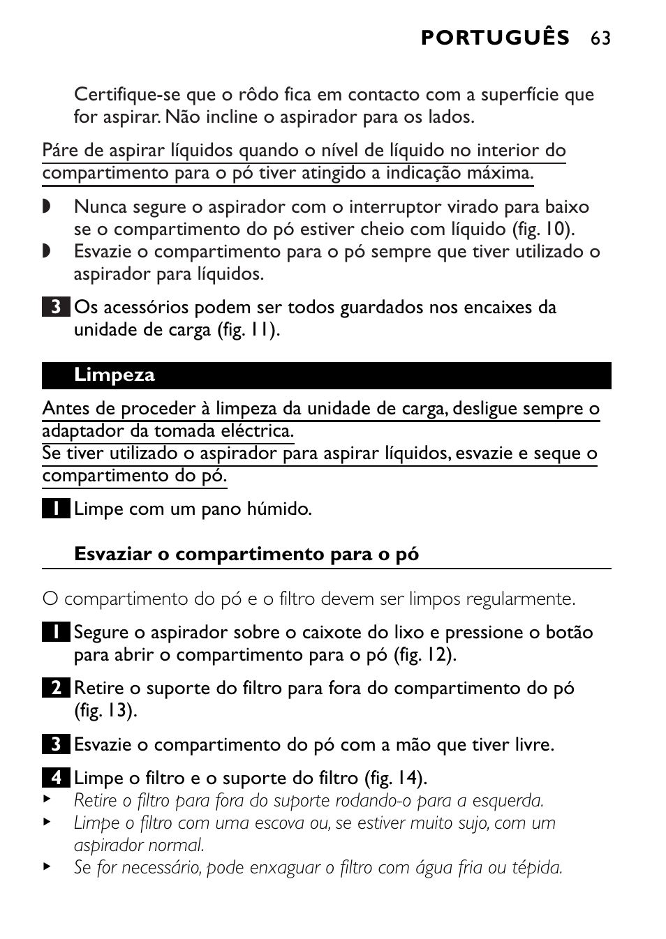 Philips FC6055 User Manual | Page 63 / 124