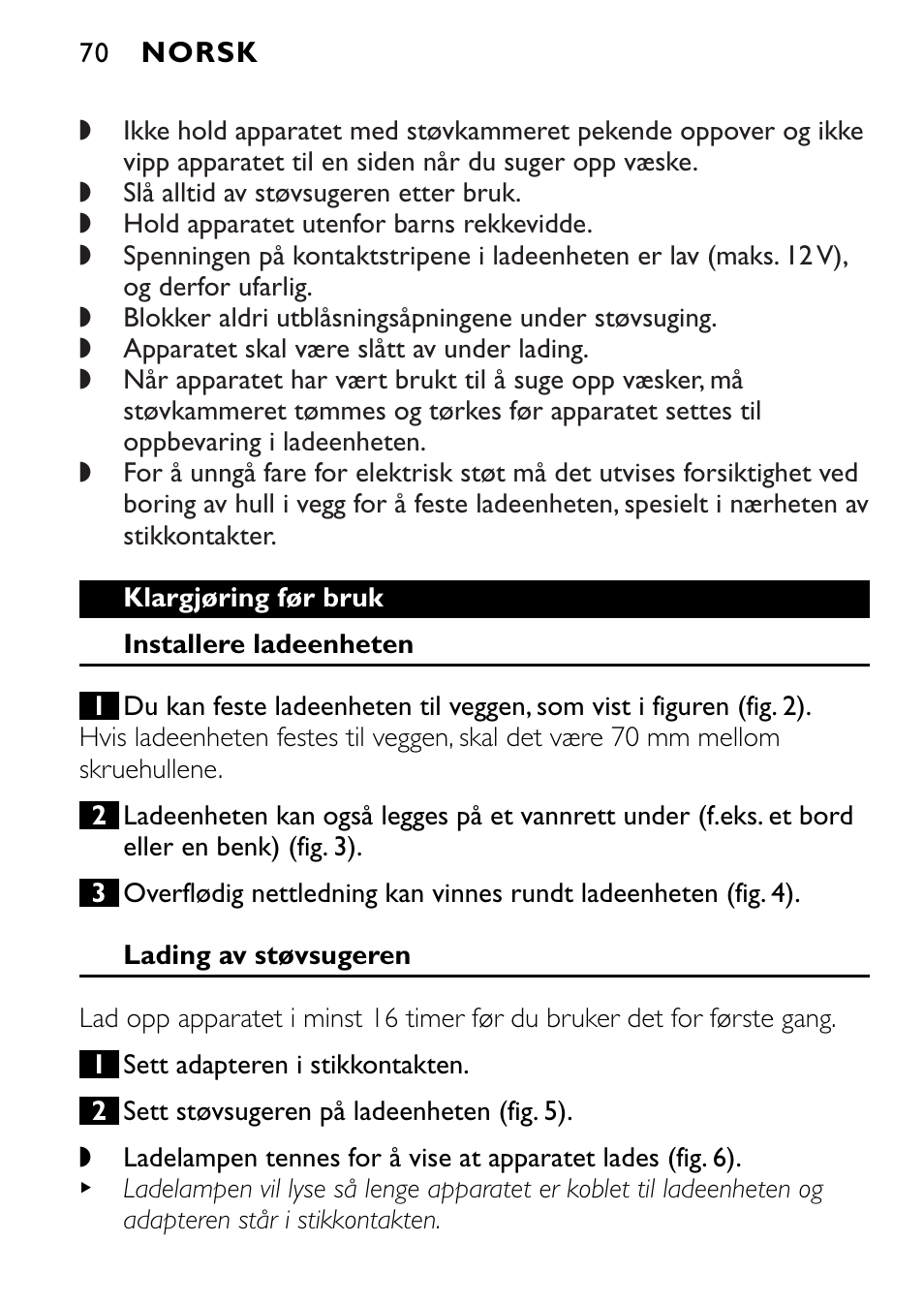 Philips FC6055 User Manual | Page 70 / 124