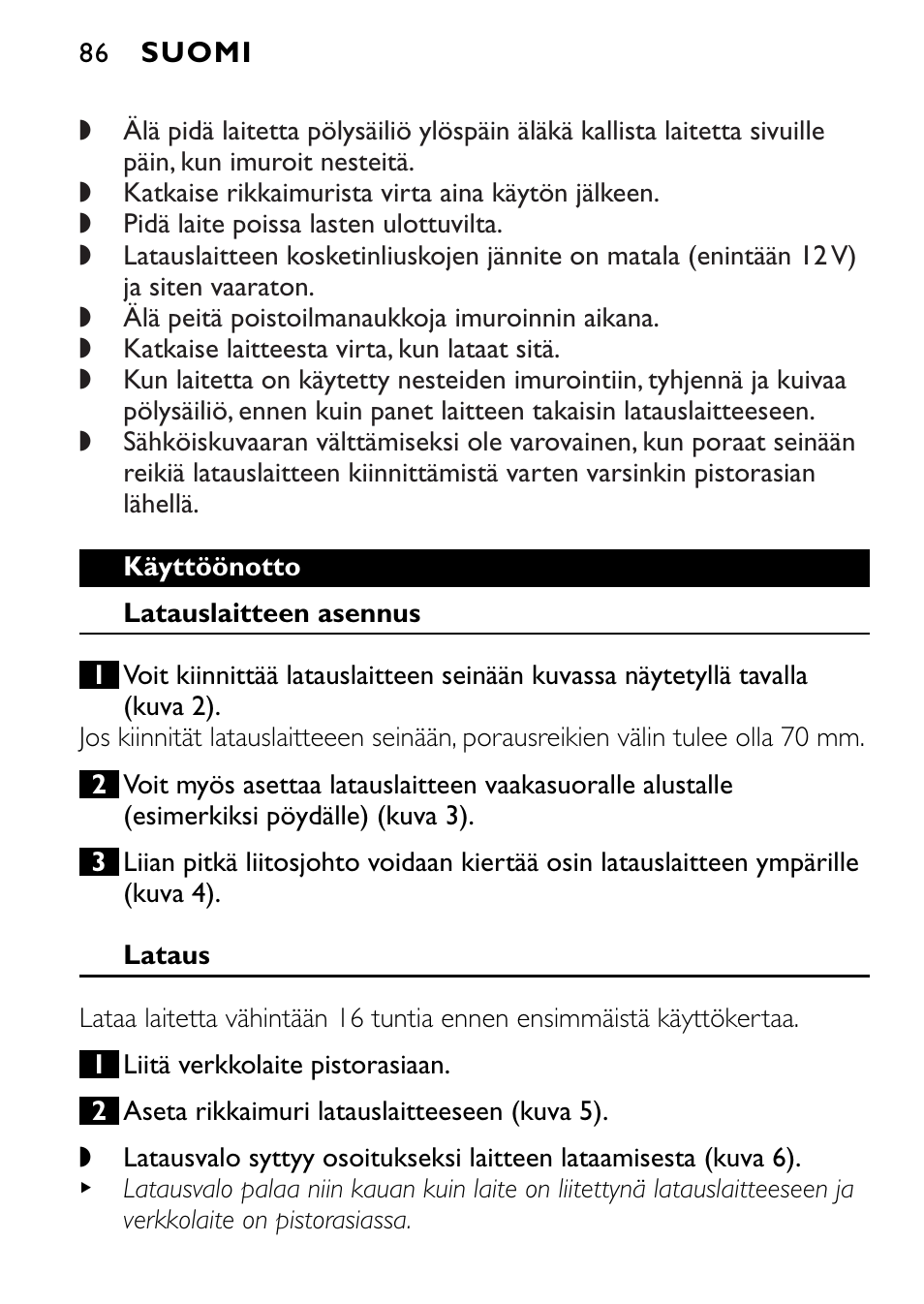 Philips FC6055 User Manual | Page 86 / 124