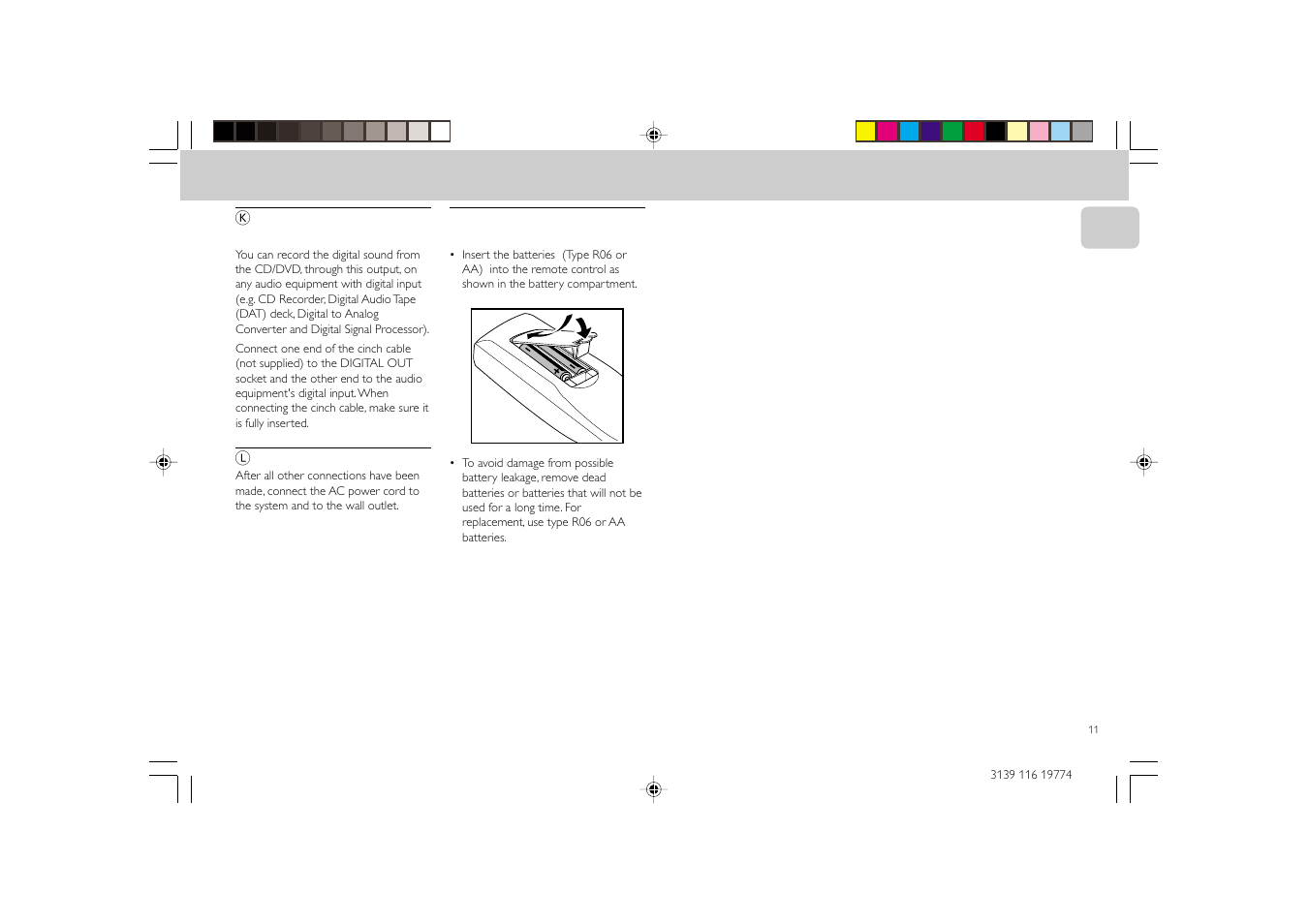 Preparation | Philips FW-D5D User Manual | Page 11 / 43