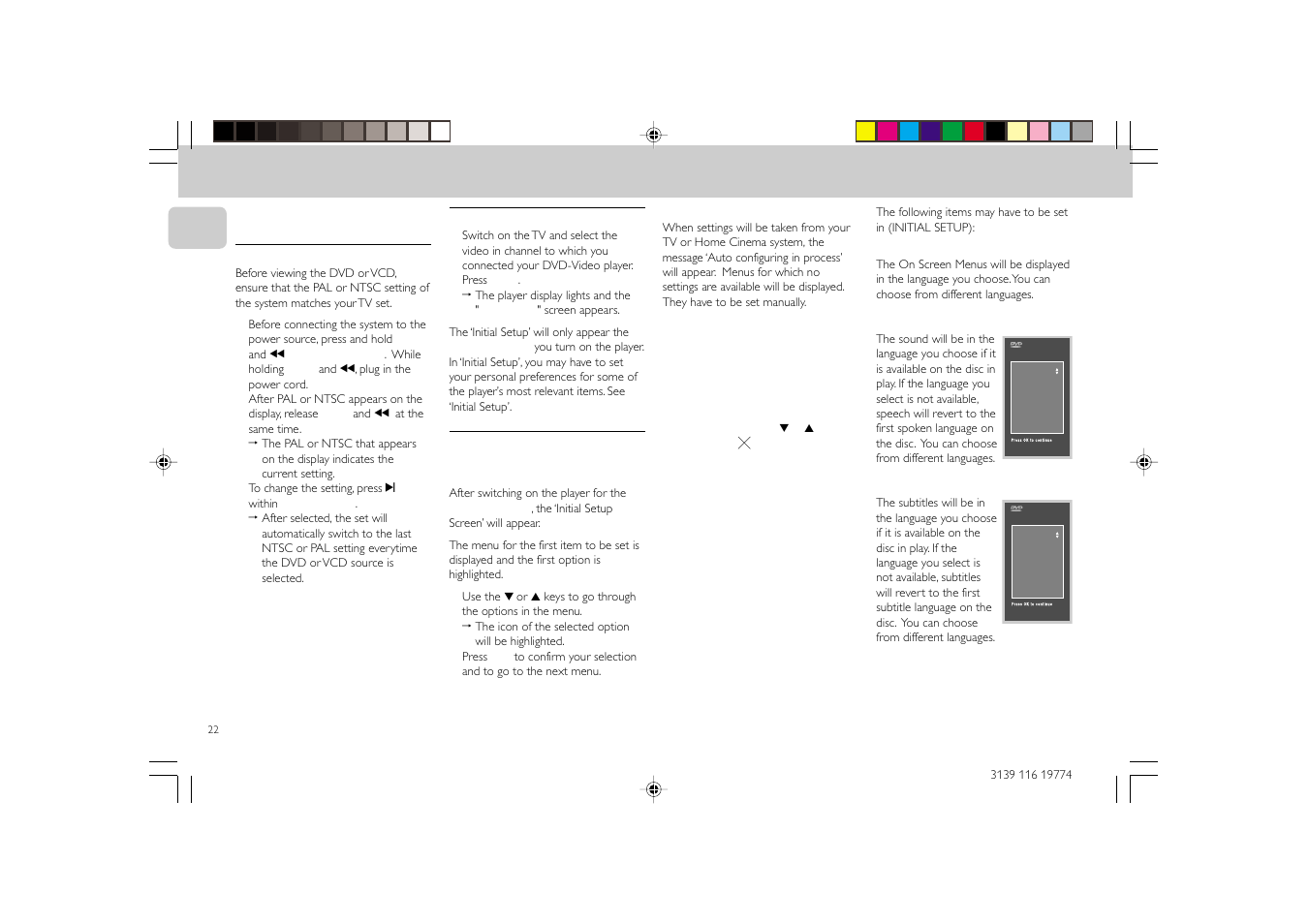 Preparation, Dvd-video | Philips FW-D5D User Manual | Page 22 / 43