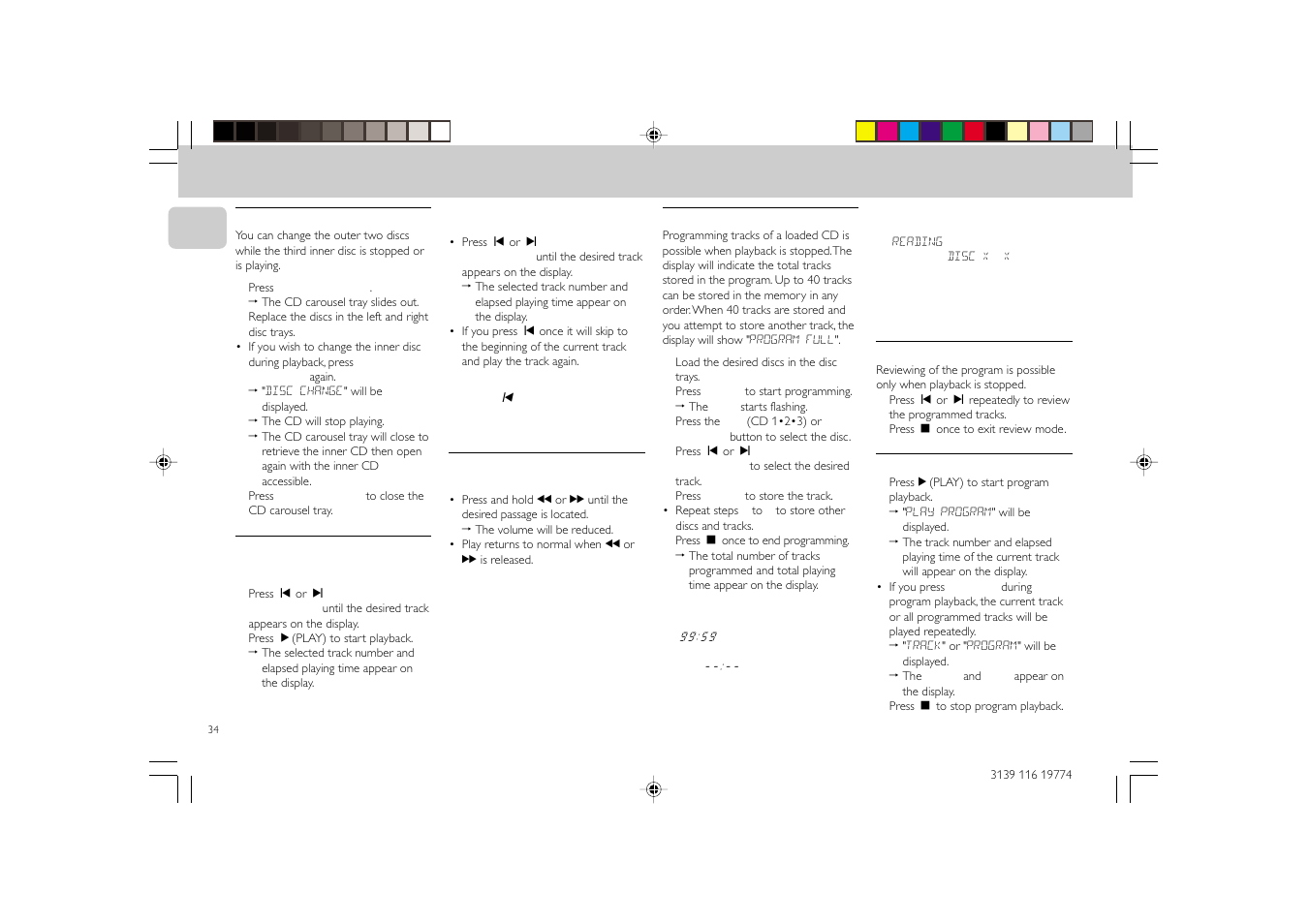Philips FW-D5D User Manual | Page 34 / 43