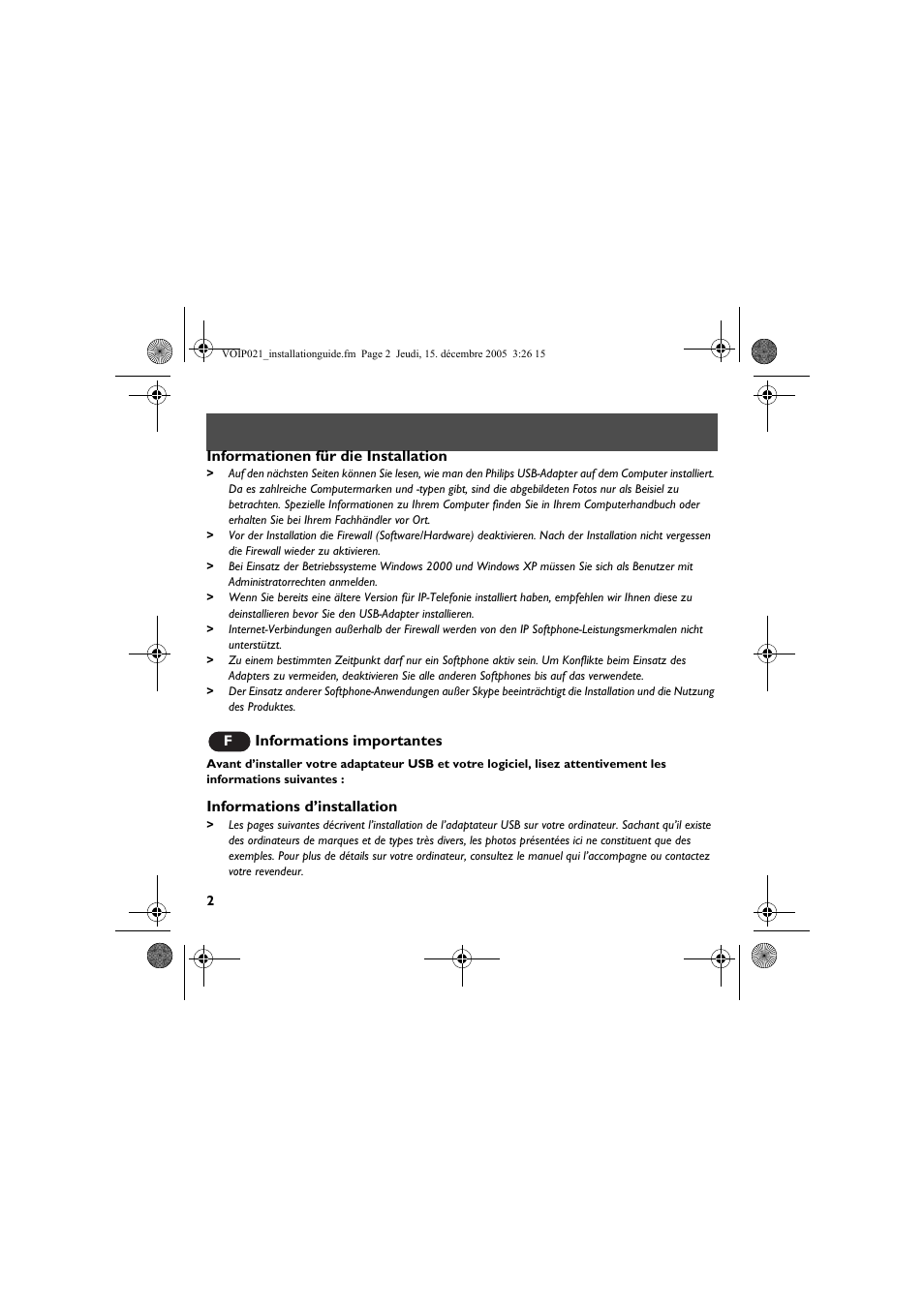 Philips VOIP0211G User Manual | Page 4 / 44