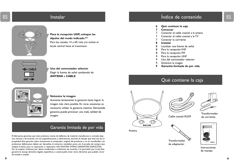 Philips MNT410F User Manual | Page 6 / 7