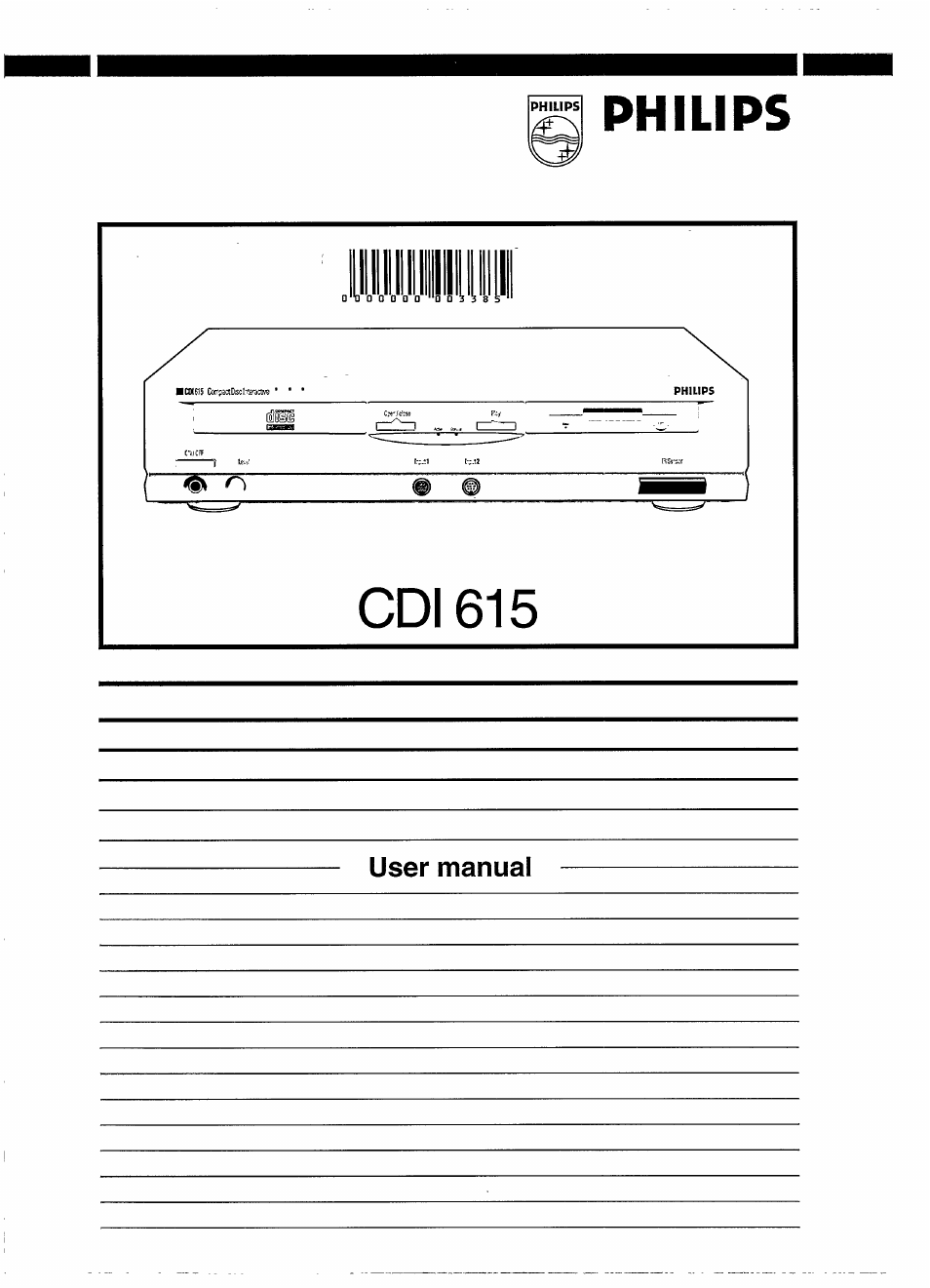 Philips CDI 615 User Manual | 24 pages