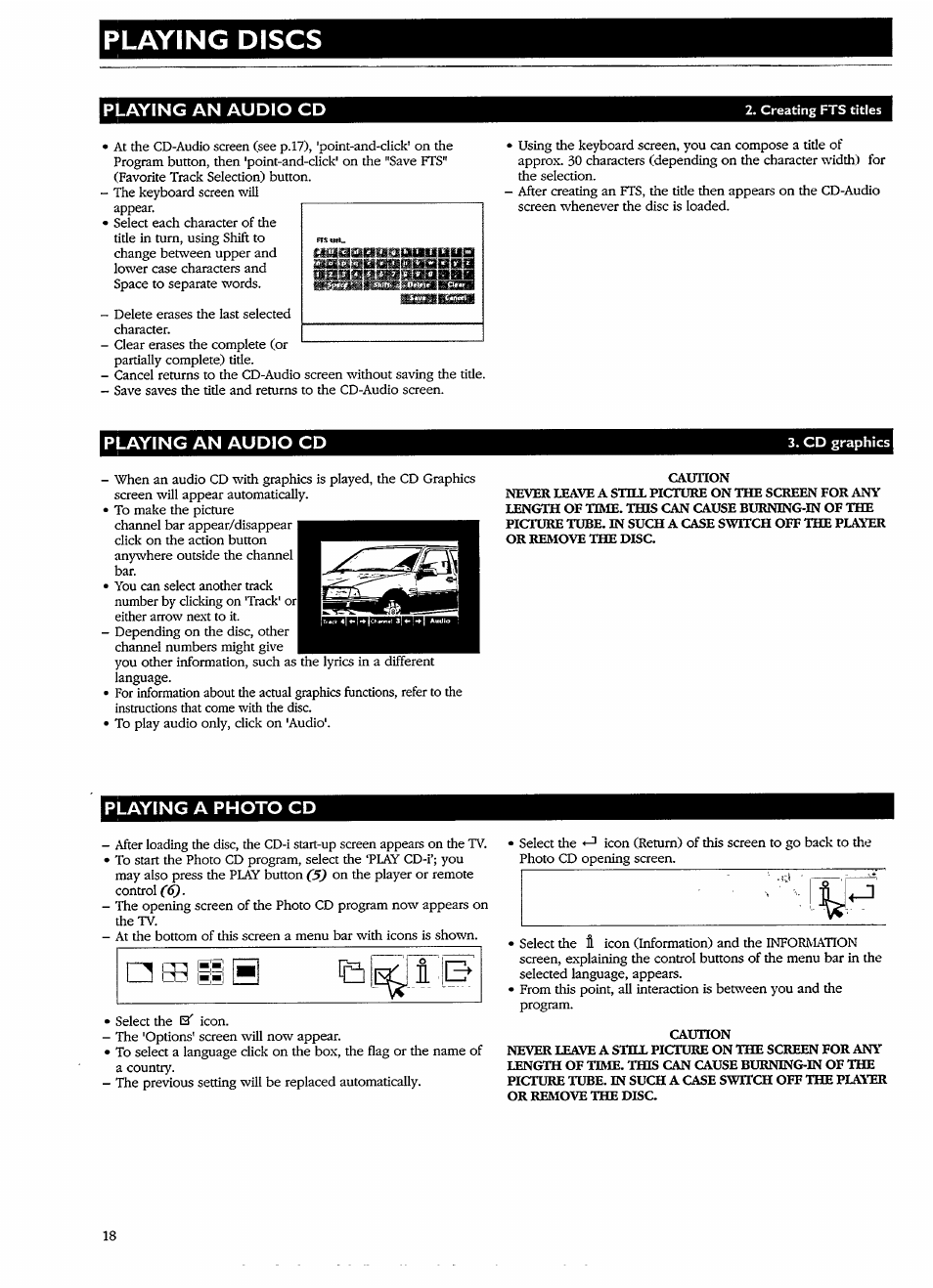 Playing an audio cd, Playing a photo cd, Аз||н в | Playing discs | Philips CDI 615 User Manual | Page 18 / 24