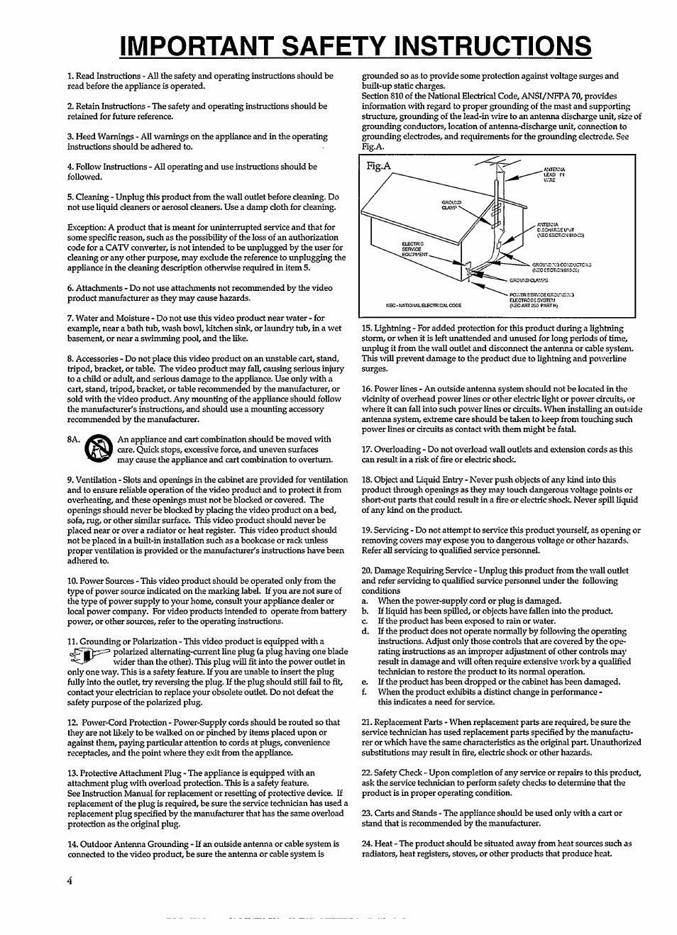 Important safety instructions | Philips CDI 615 User Manual | Page 4 / 24