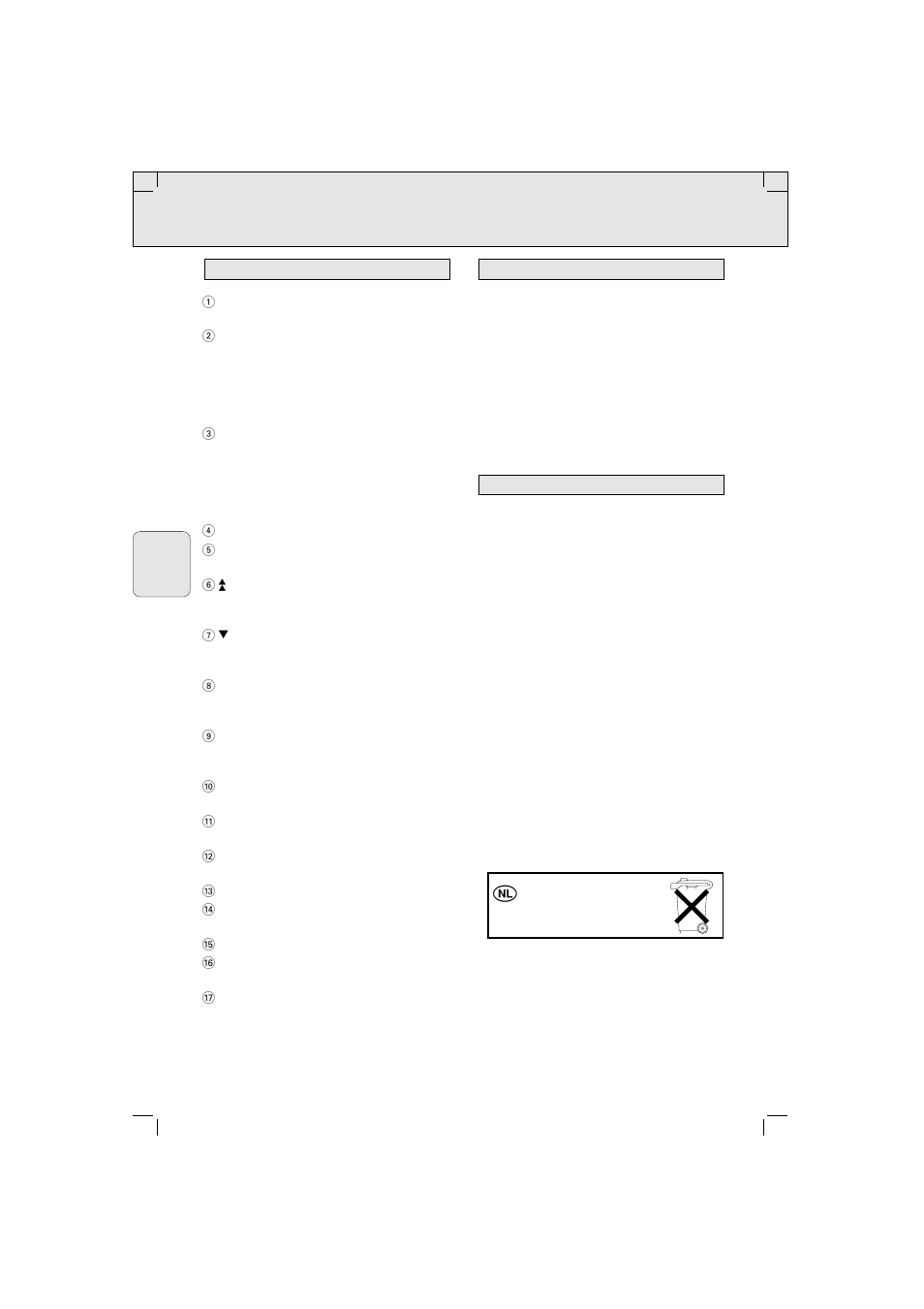 Toetsen installatie | Philips AJ3144 User Manual | Page 22 / 50