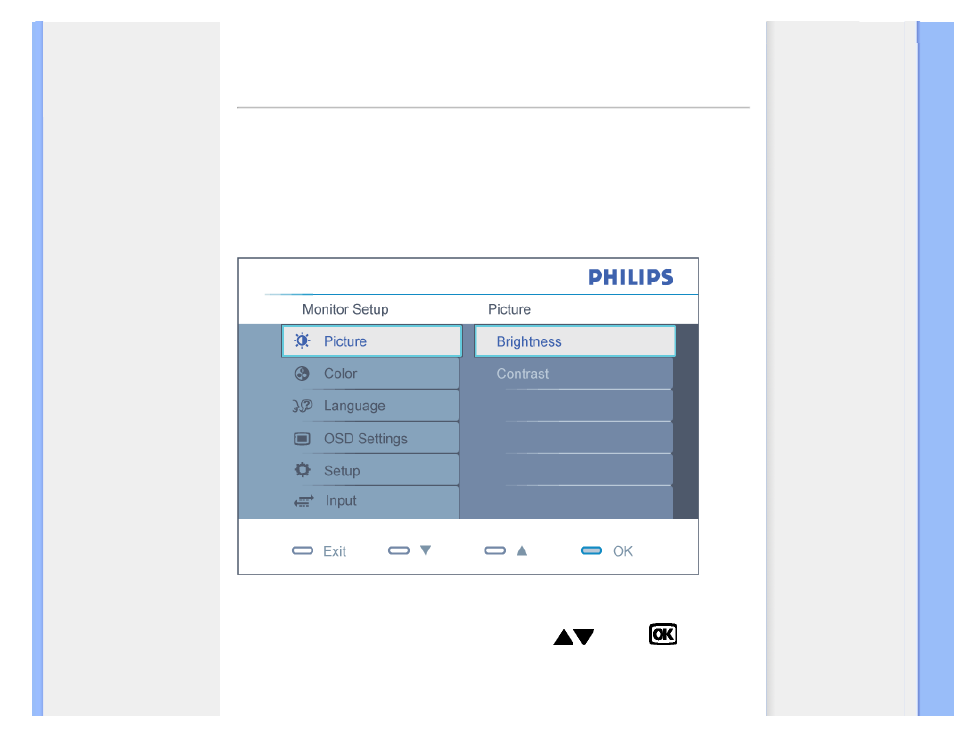 On-screen display | Philips 220CW User Manual | Page 72 / 107