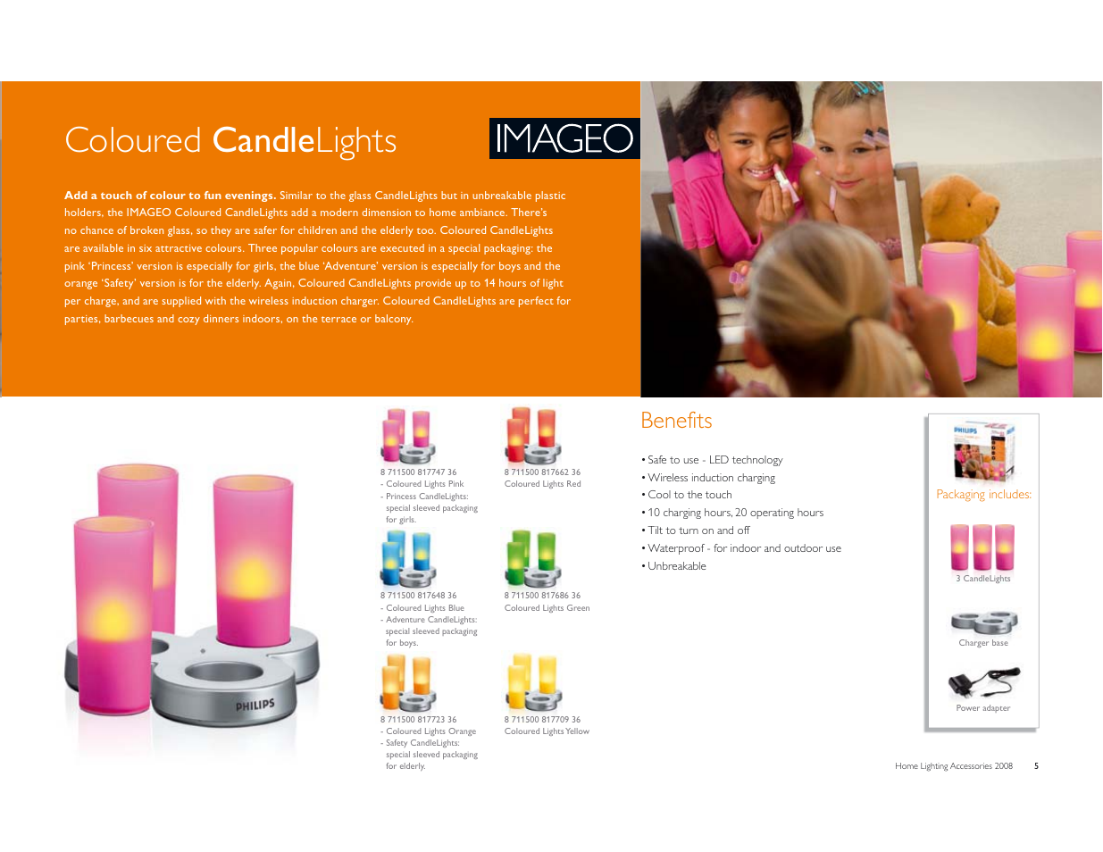 Philips Coloured CandleLights User Manual | 1 page