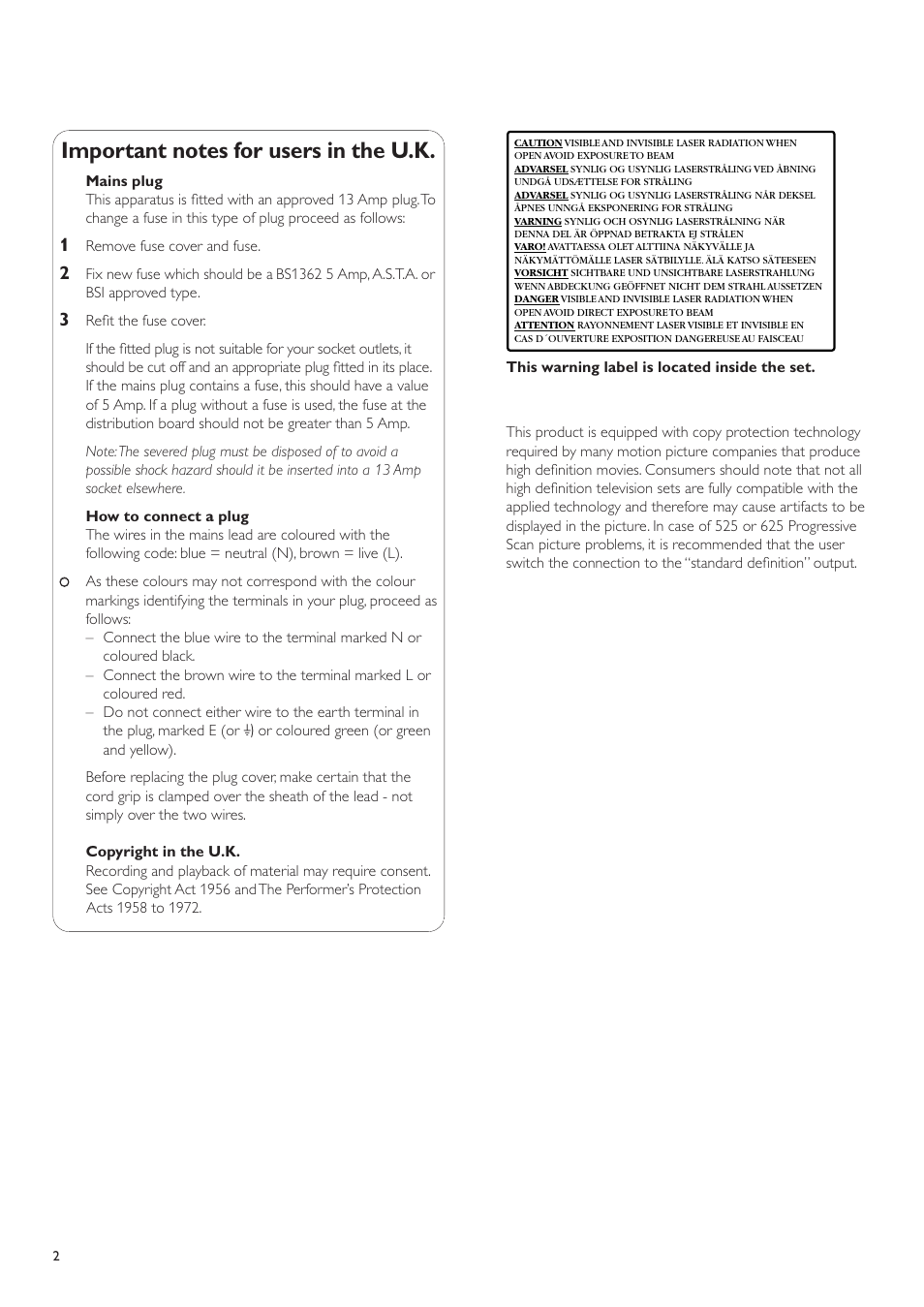Philips LX7500R User Manual | Page 2 / 70