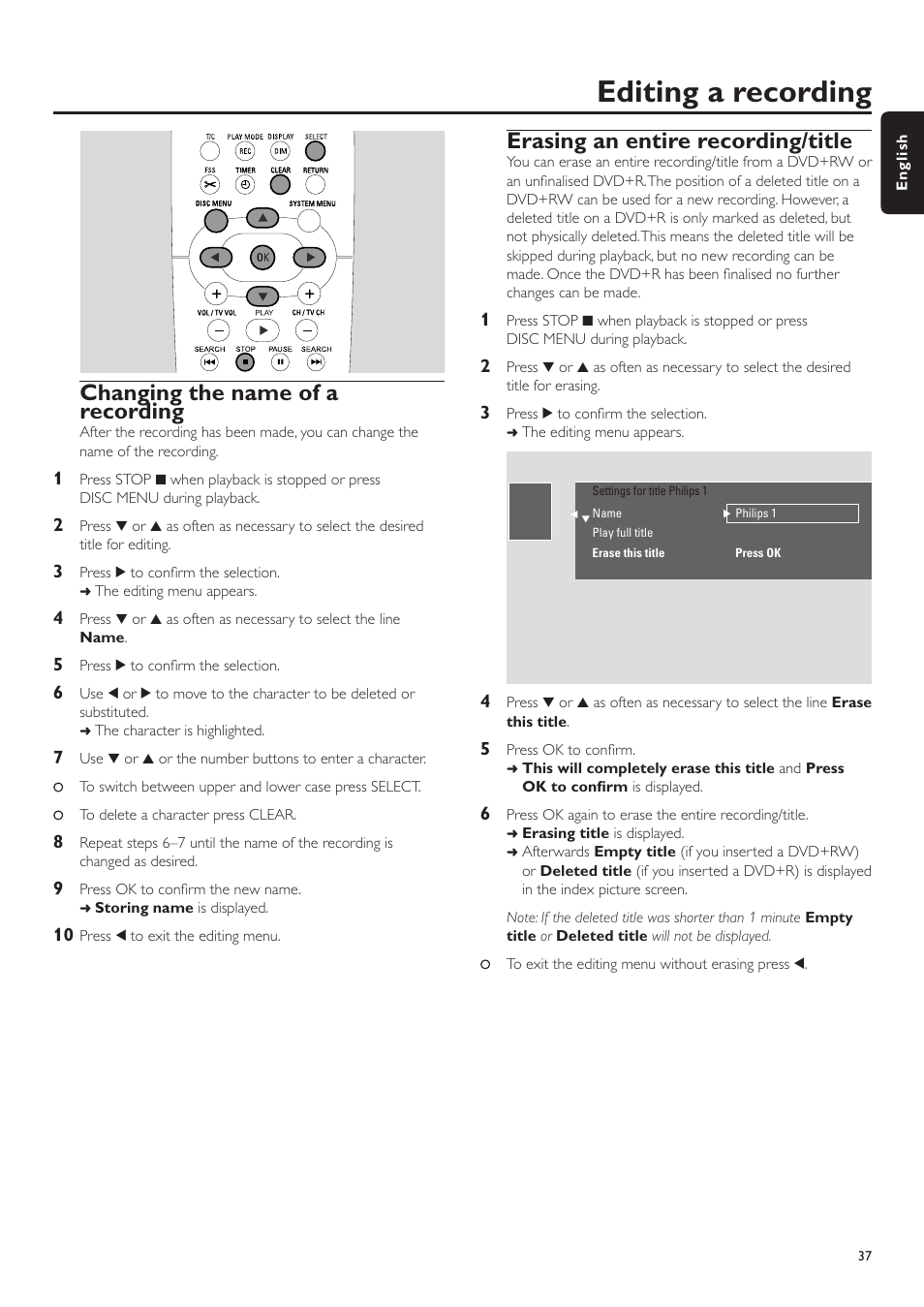 Philips LX7500R User Manual | Page 37 / 70