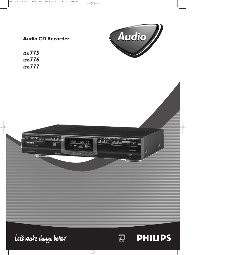 Philips CDR-775 User Manual | 31 pages