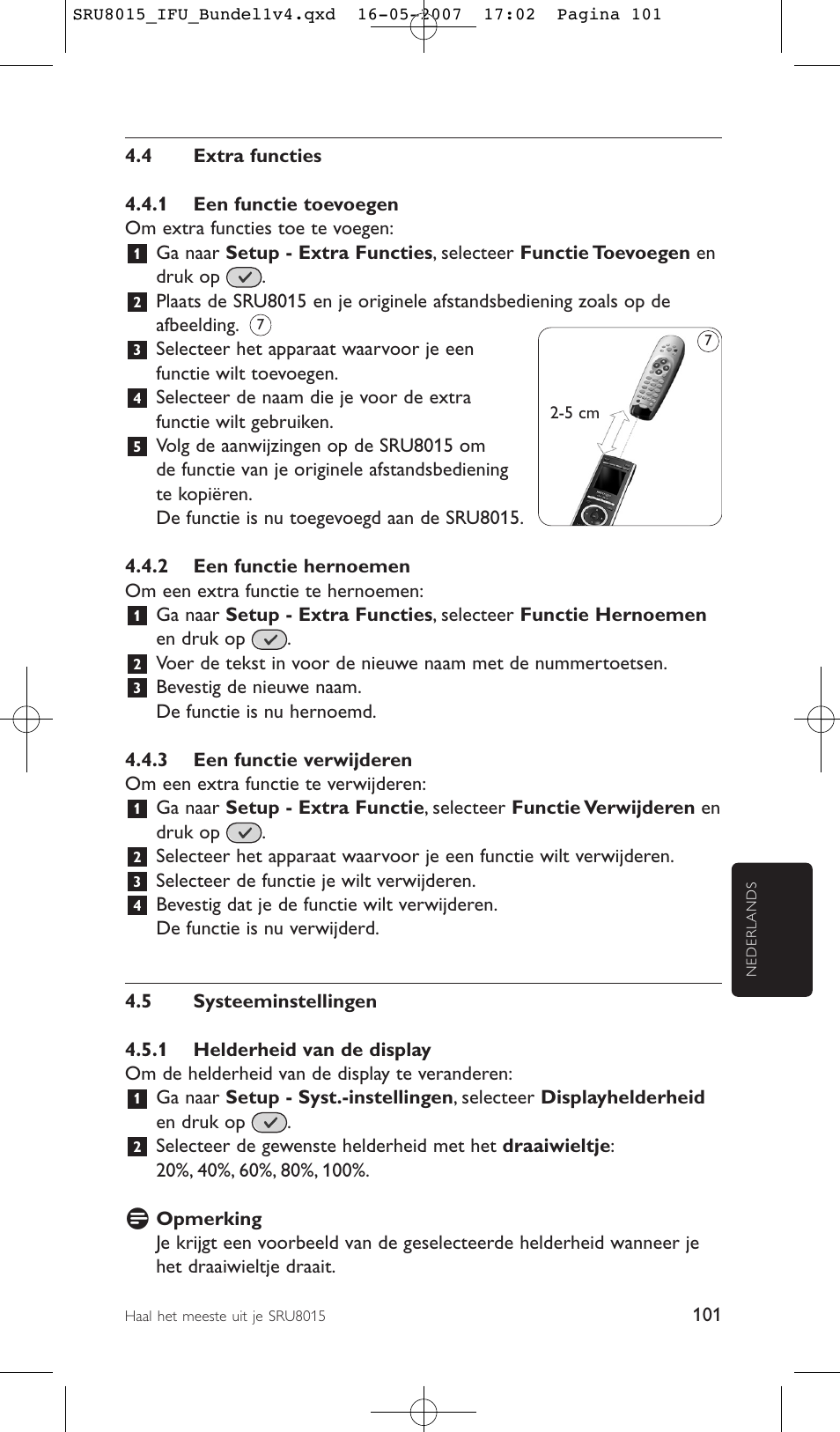 Philips SRU8015 User Manual | Page 101 / 112