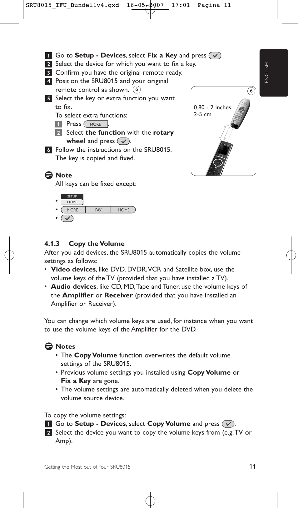 Philips SRU8015 User Manual | Page 11 / 112