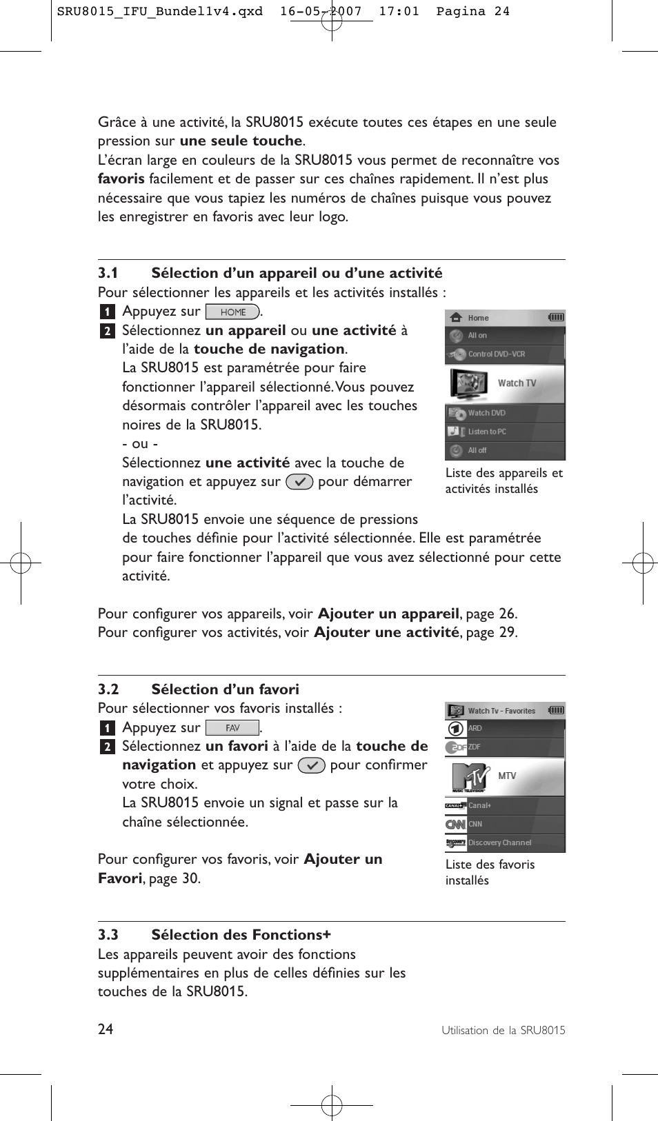 Philips SRU8015 User Manual | Page 24 / 112