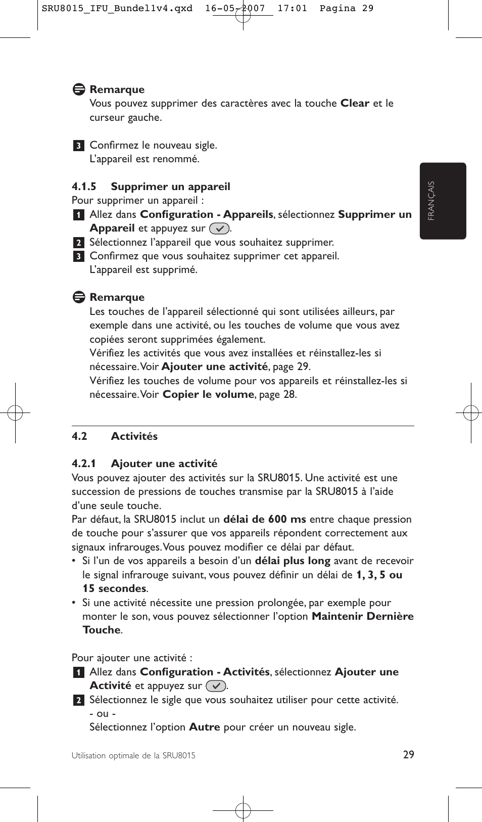 Philips SRU8015 User Manual | Page 29 / 112