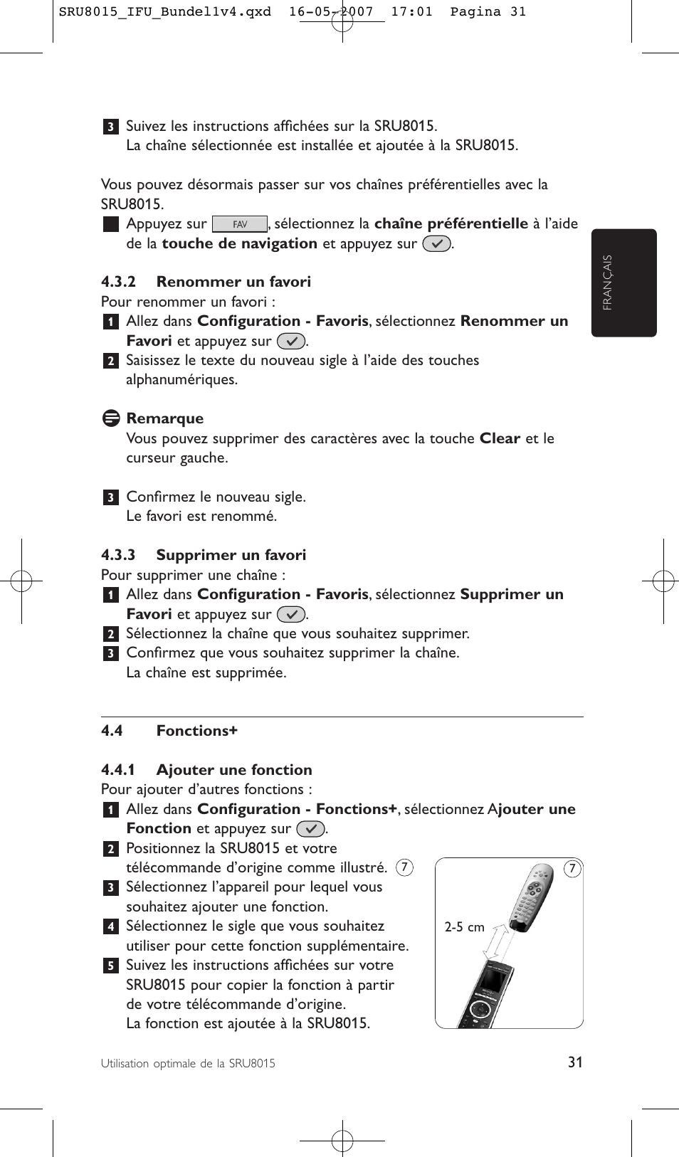 Philips SRU8015 User Manual | Page 31 / 112