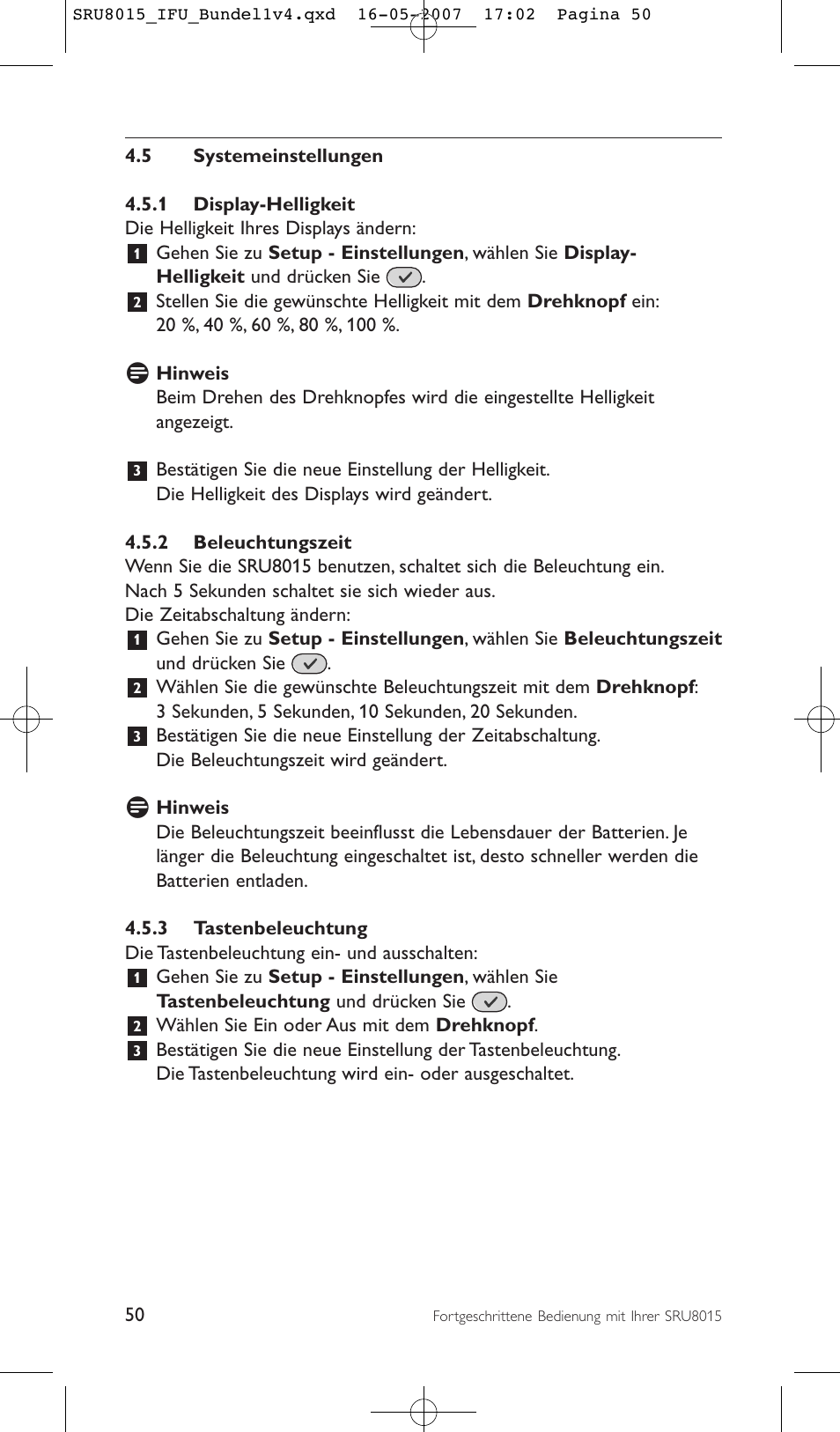 Philips SRU8015 User Manual | Page 50 / 112