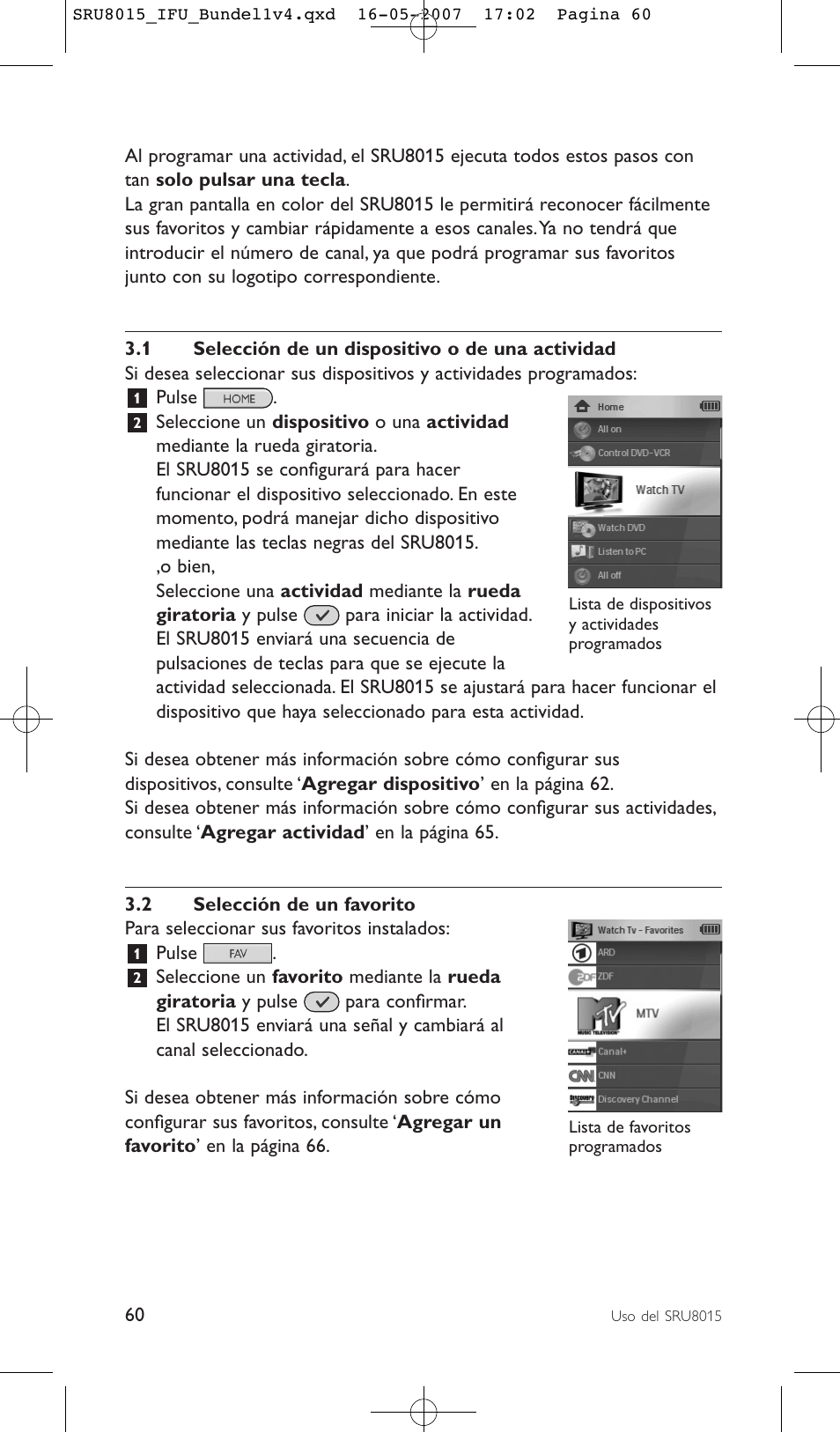 Philips SRU8015 User Manual | Page 60 / 112