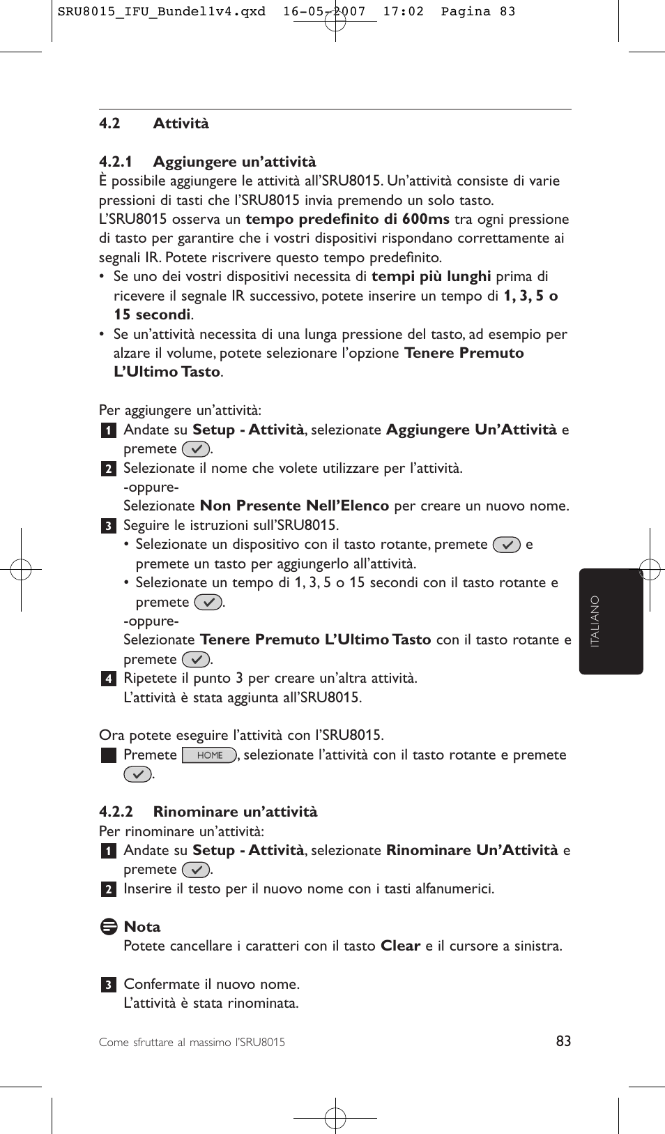 Philips SRU8015 User Manual | Page 83 / 112