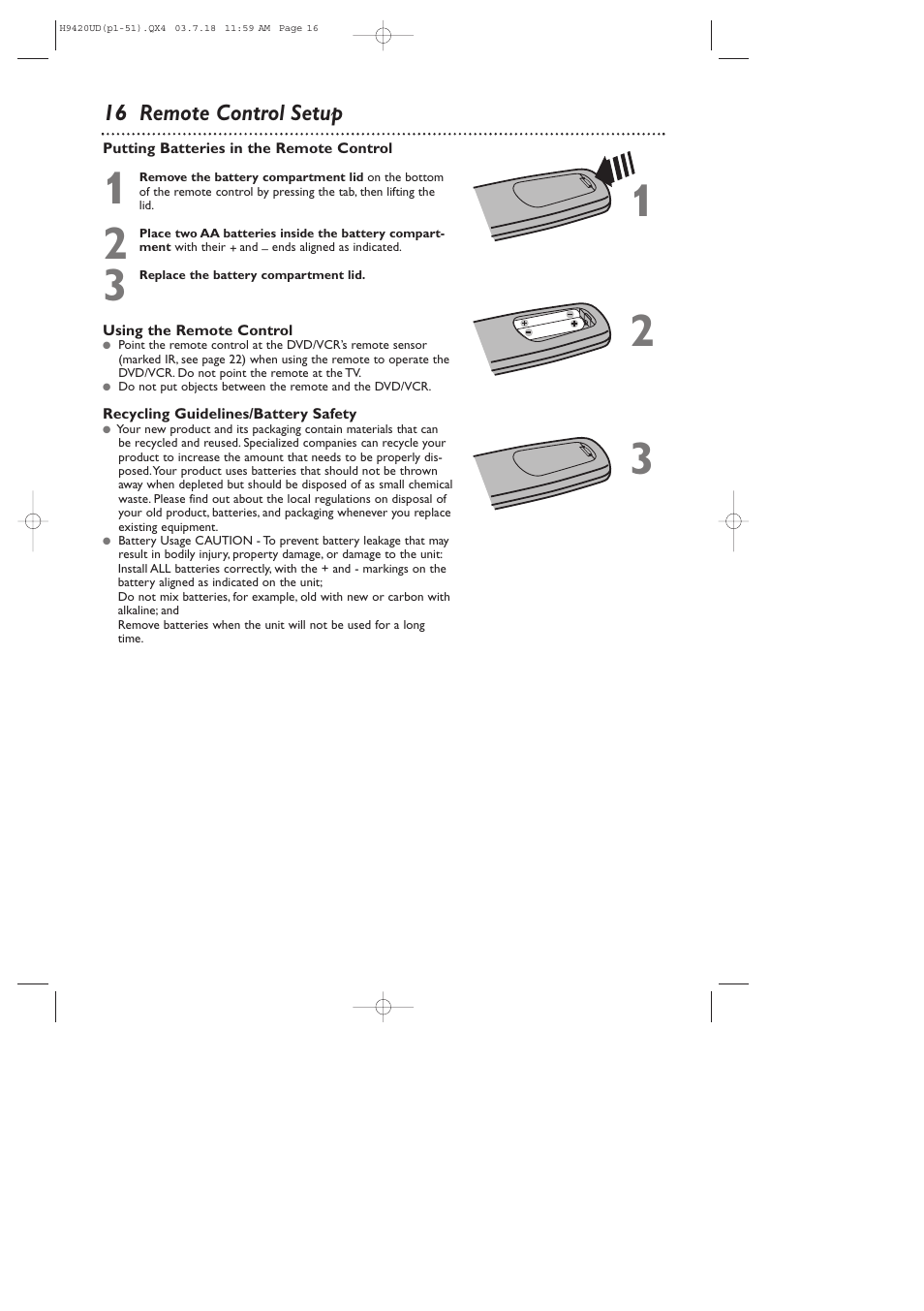 Philips DVD750VR/17 User Manual | Page 16 / 84