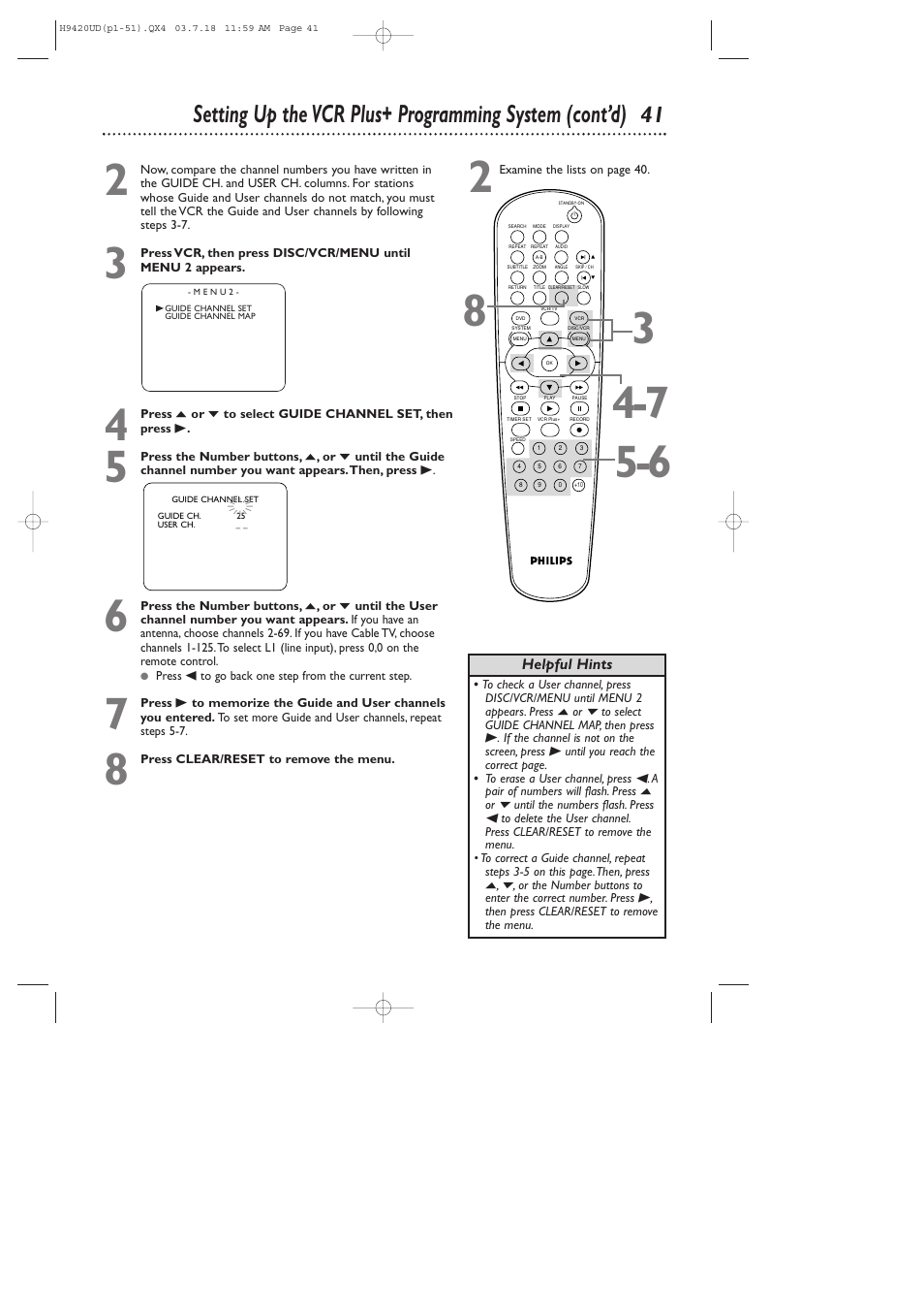 Philips DVD750VR/17 User Manual | Page 41 / 84