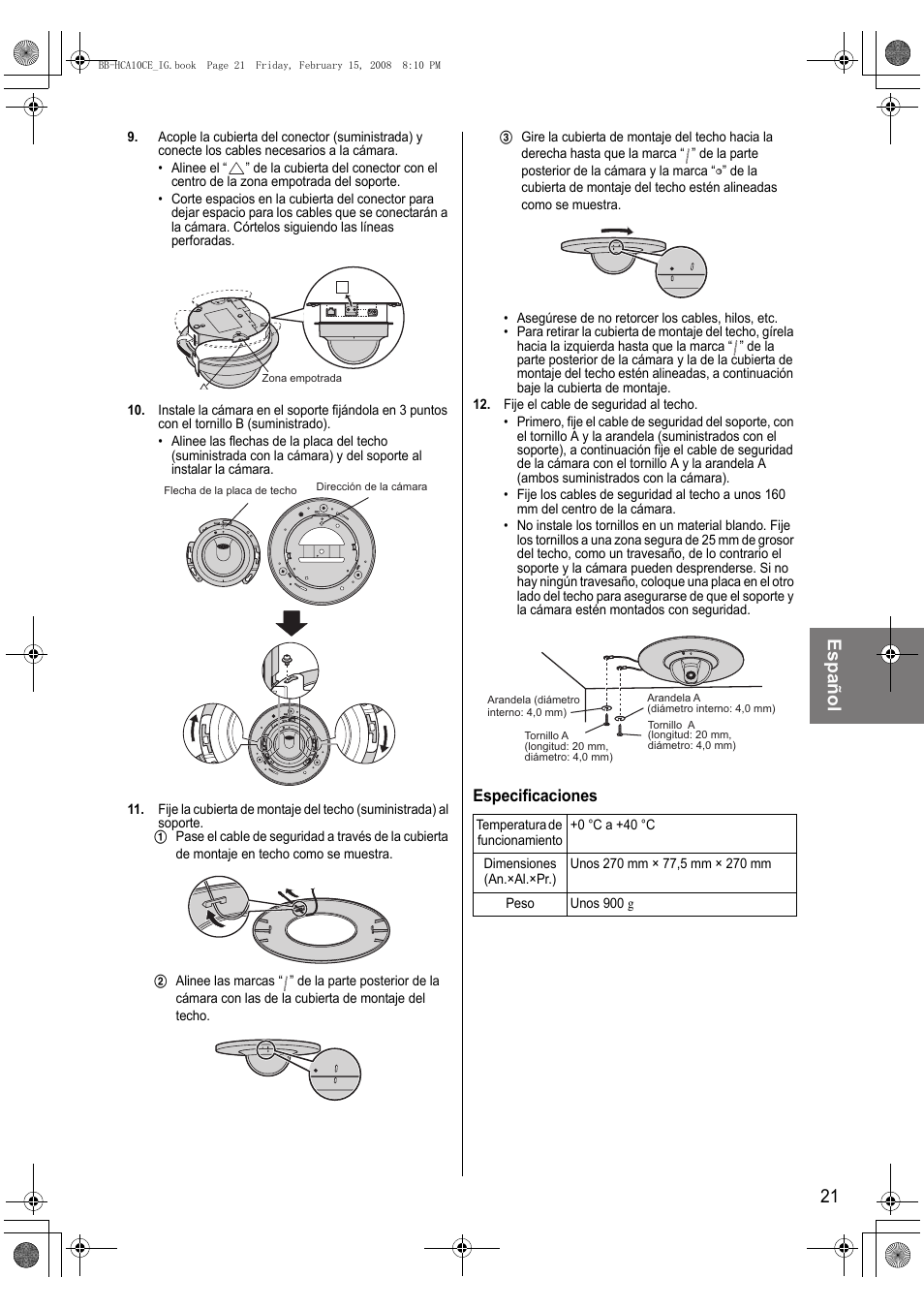 Español 21 | Philips BB-HCA10CE User Manual | Page 21 / 36