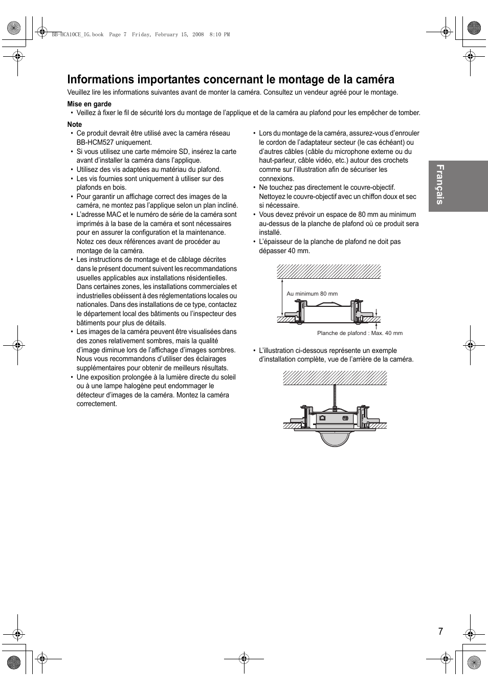 Français 7 | Philips BB-HCA10CE User Manual | Page 7 / 36