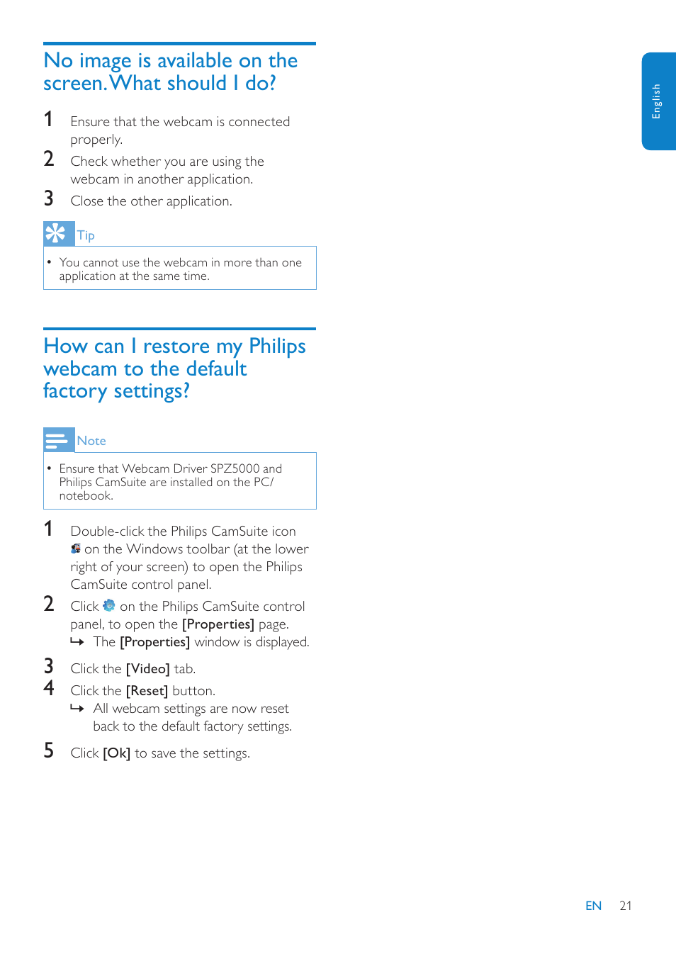 Philips SPZ5000 User Manual | Page 22 / 26