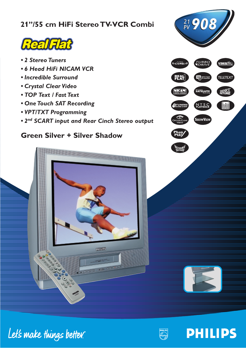 Philips 21PV 908 User Manual | 2 pages