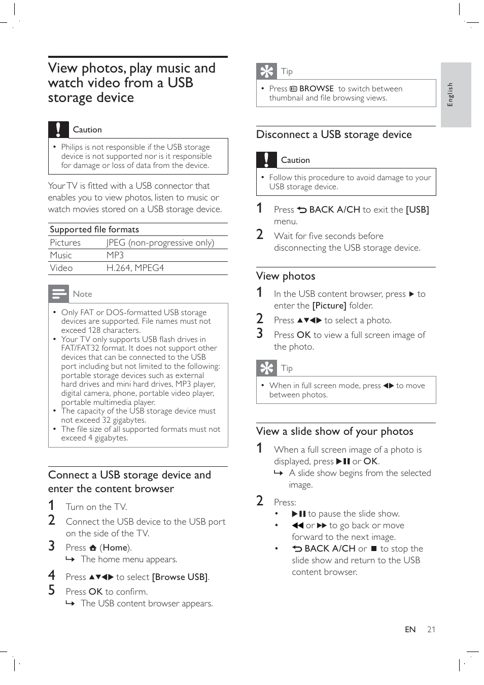 Philips 42PFL7409D/30 User Manual | Page 23 / 38