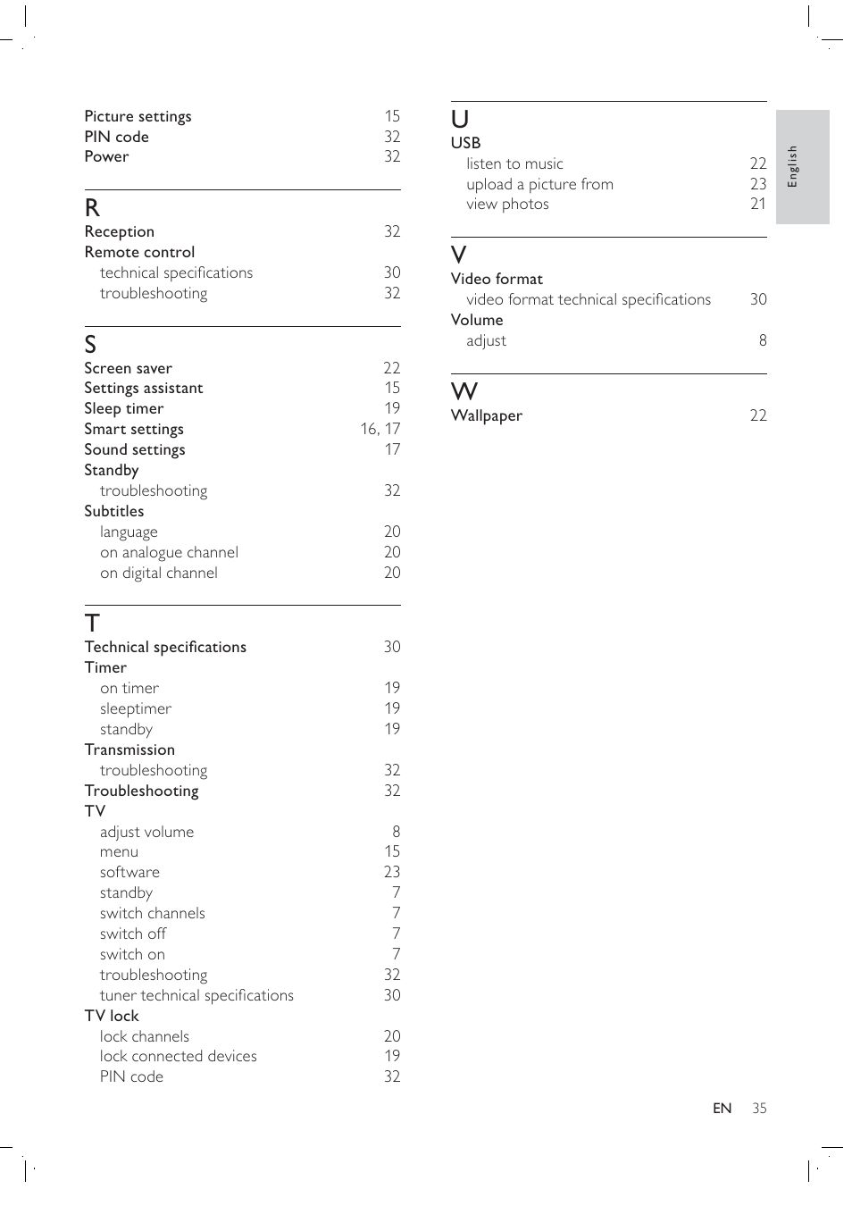 Philips 42PFL7409D/30 User Manual | Page 37 / 38