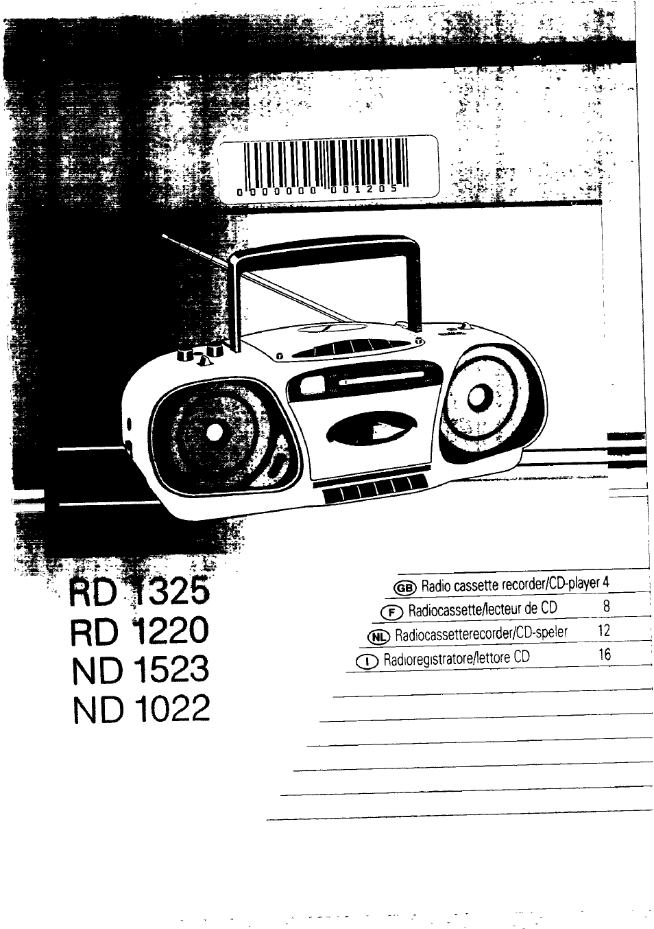 Philips RD 1220/18 User Manual | 6 pages