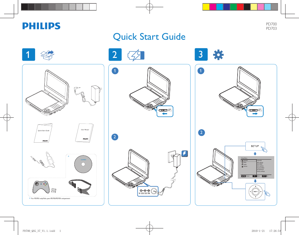 Philips PD700/37 User Manual | 2 pages