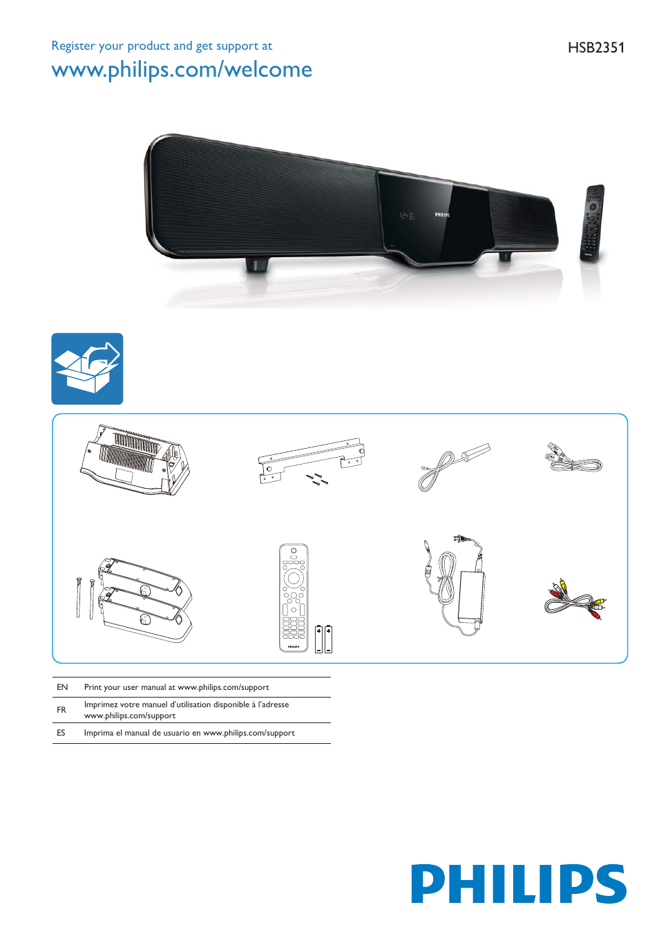 Philips HSB2351/55 User Manual | 7 pages