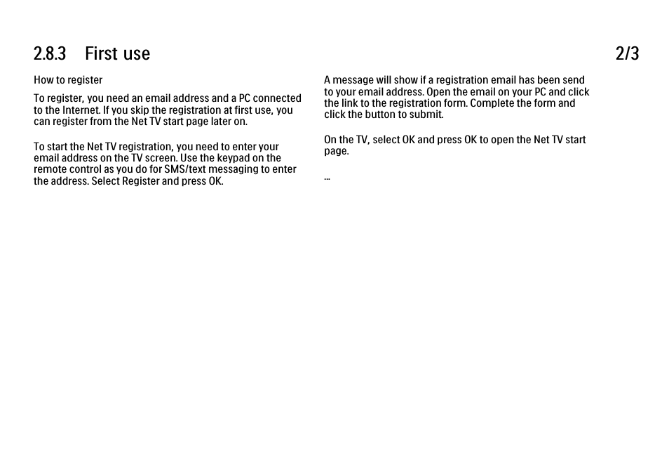 3 first use 2/3 | Philips 32PFL9604H User Manual | Page 101 / 263