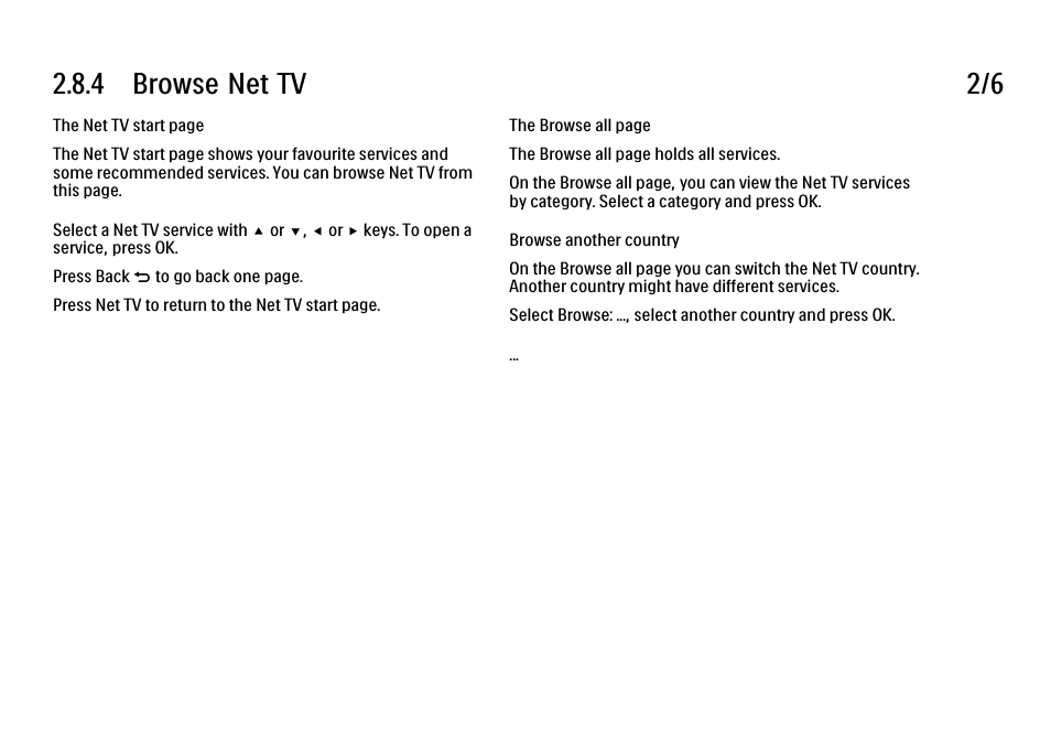 4 browse net tv 2/6 | Philips 32PFL9604H User Manual | Page 104 / 263