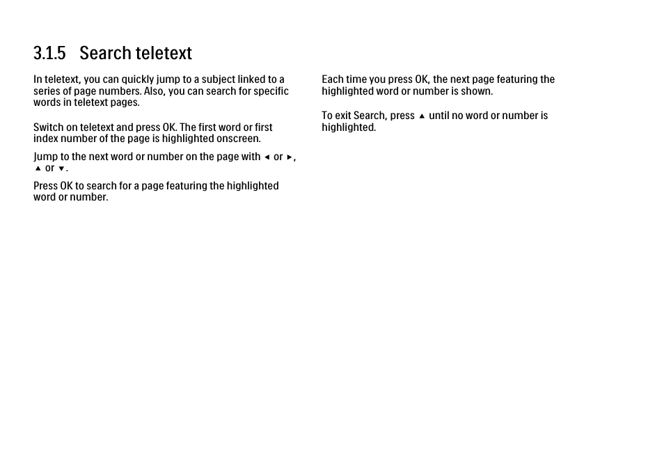 5 search, 5 search teletext | Philips 32PFL9604H User Manual | Page 118 / 263