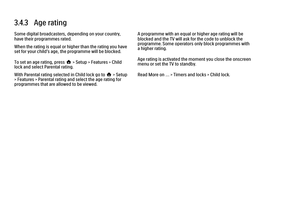 3 age rating | Philips 32PFL9604H User Manual | Page 131 / 263