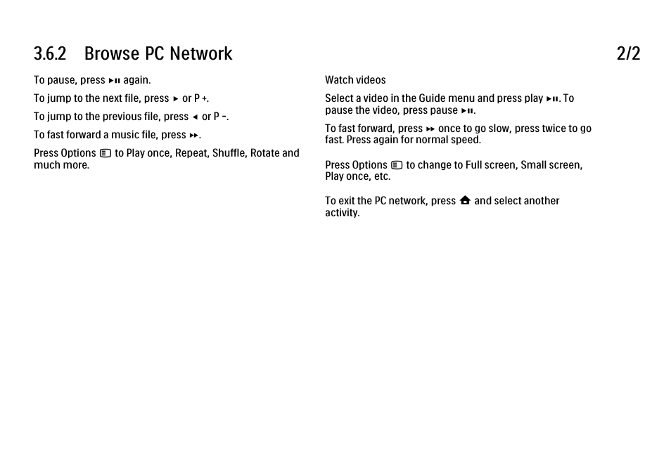 2 browse pc network 2/2 | Philips 32PFL9604H User Manual | Page 139 / 263