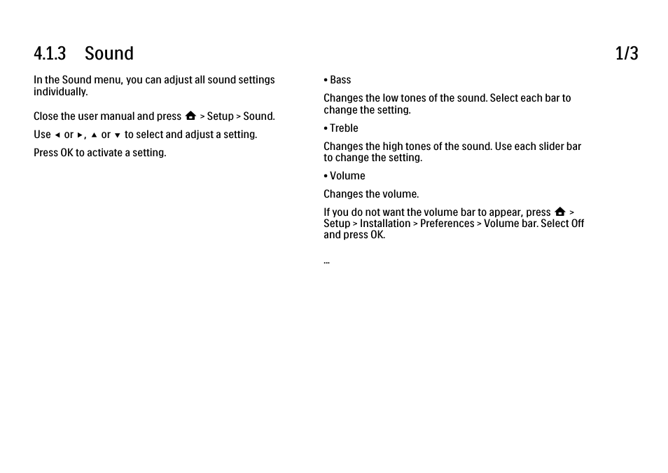 3 sound, 3 sound 1/3 | Philips 32PFL9604H User Manual | Page 150 / 263