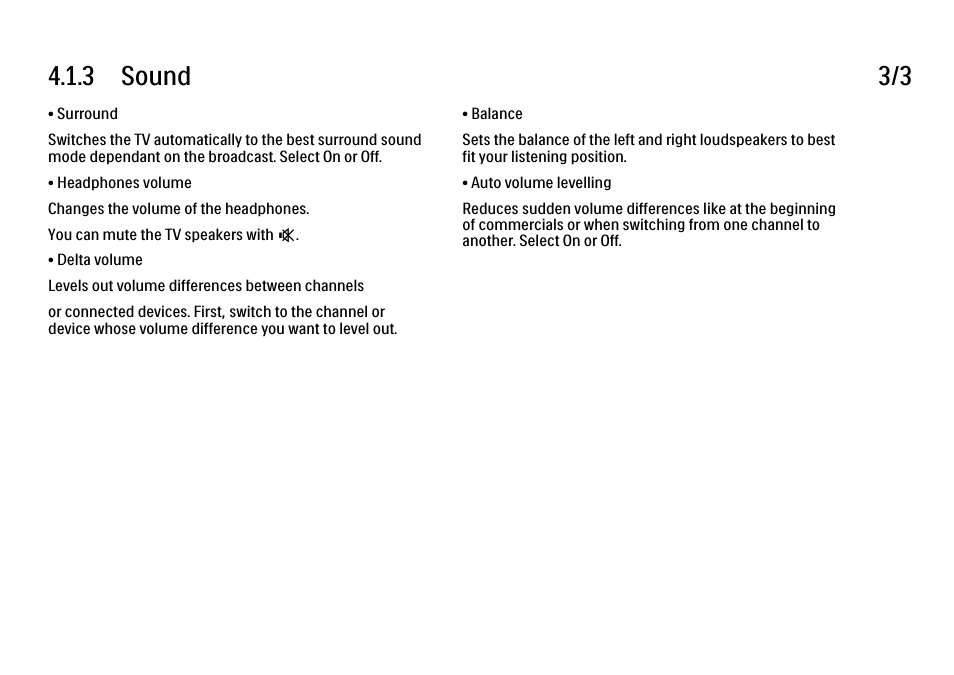 3 sound 3/3 | Philips 32PFL9604H User Manual | Page 152 / 263