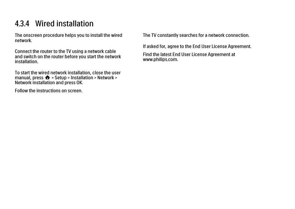 4 wired installation | Philips 32PFL9604H User Manual | Page 173 / 263