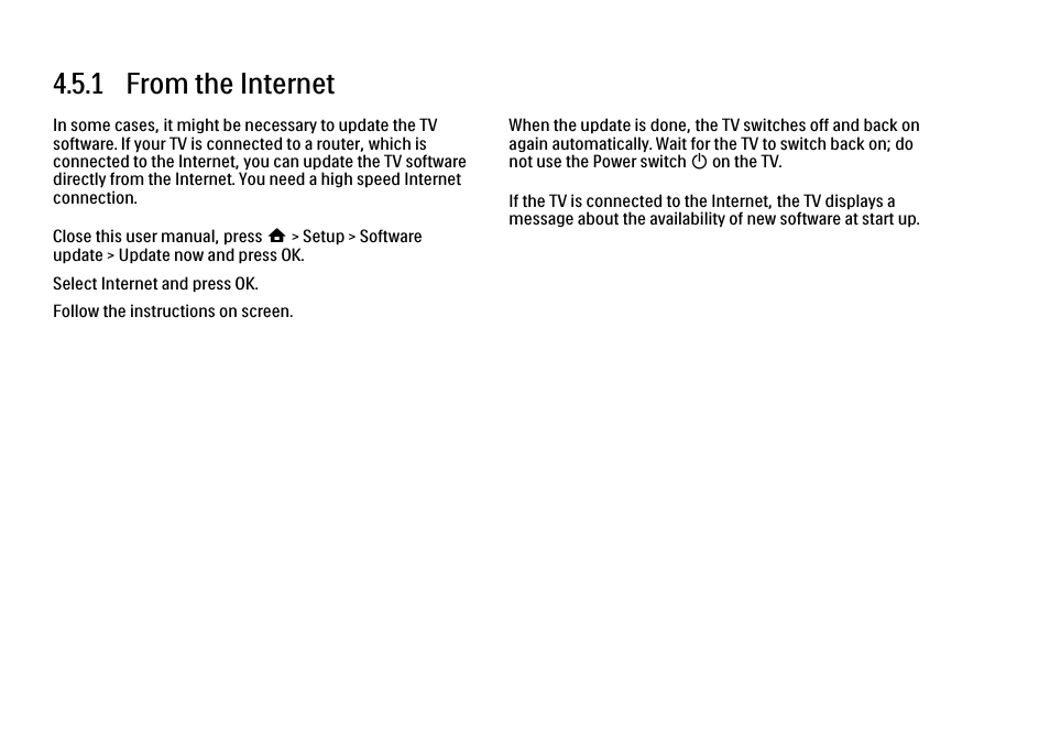 5 software update, 1 from the internet | Philips 32PFL9604H User Manual | Page 185 / 263