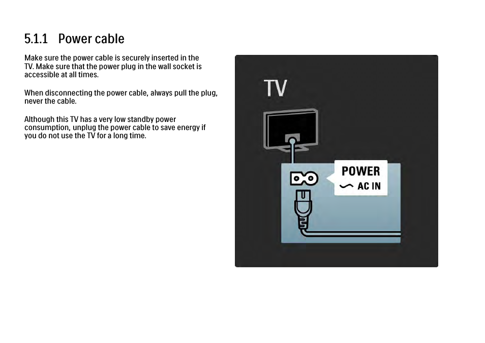 5 connections, 1 first connections, 1 power cable | Philips 32PFL9604H User Manual | Page 189 / 263