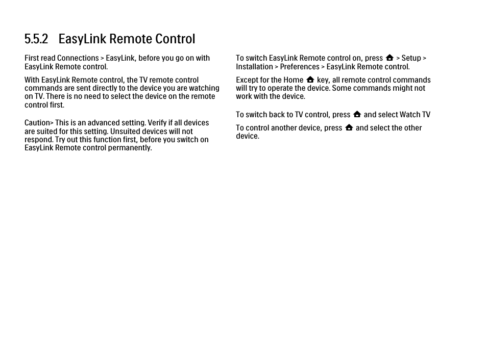 2 easylink rc, 2 easylink remote control | Philips 32PFL9604H User Manual | Page 232 / 263