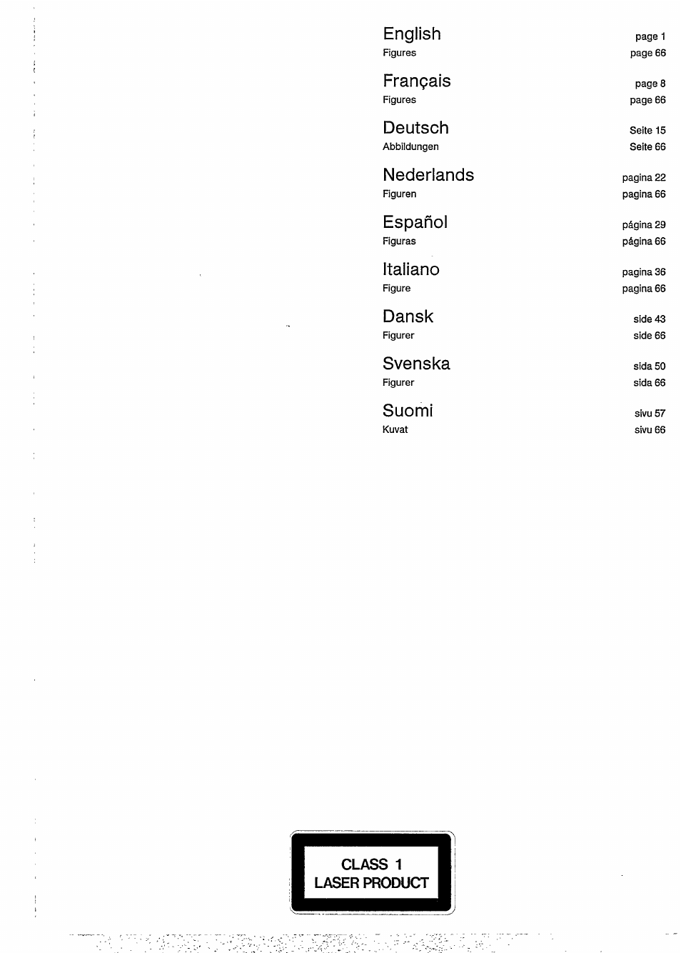 English, Français, Deutsch | Nederlands, Español, Italiano, Dansk, Svenska, Suomi | Philips CD 620 User Manual | Page 2 / 12